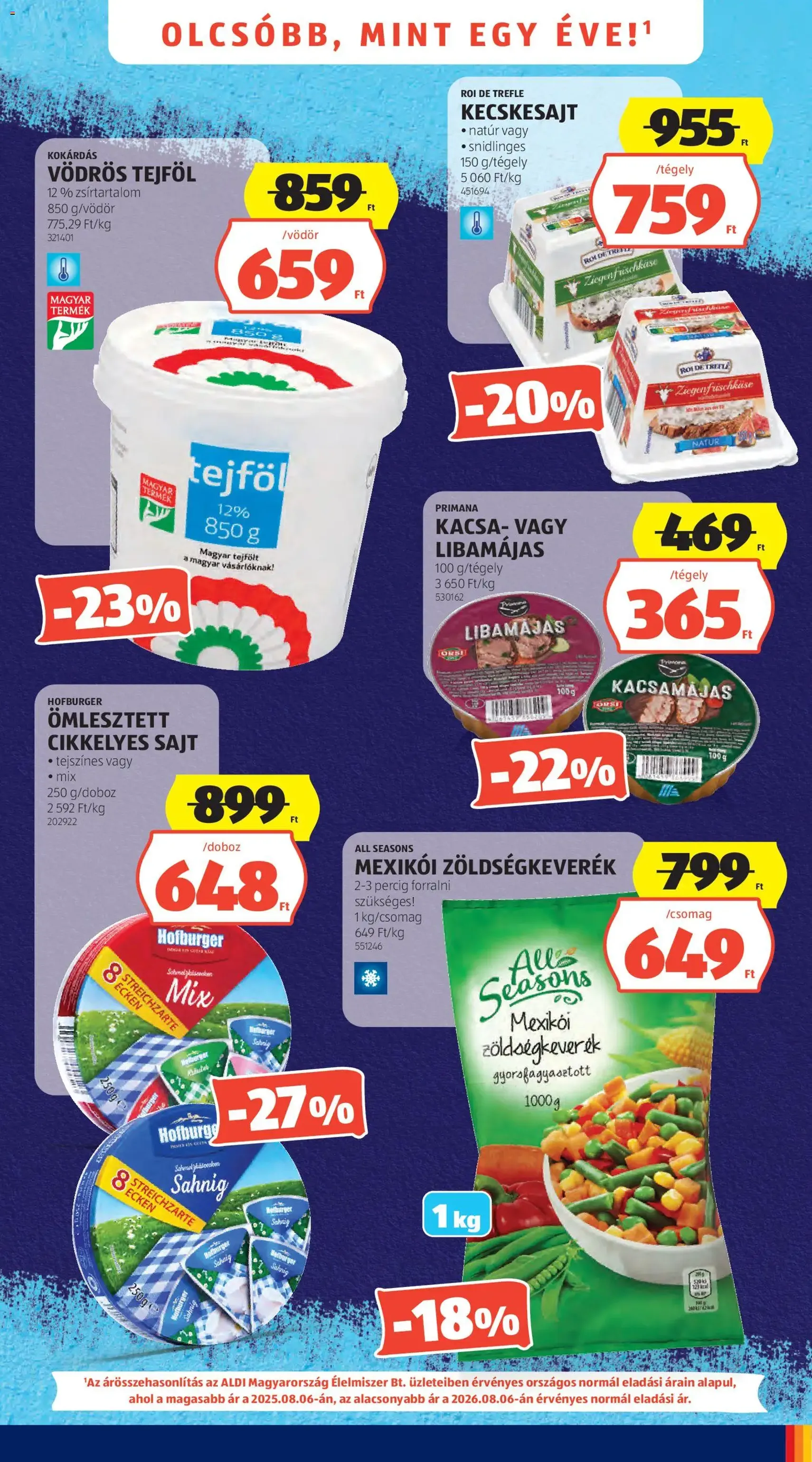 Aldi akciós újság - 2026.08.06. érvényes szórólap 3 oldal 50 oldalból