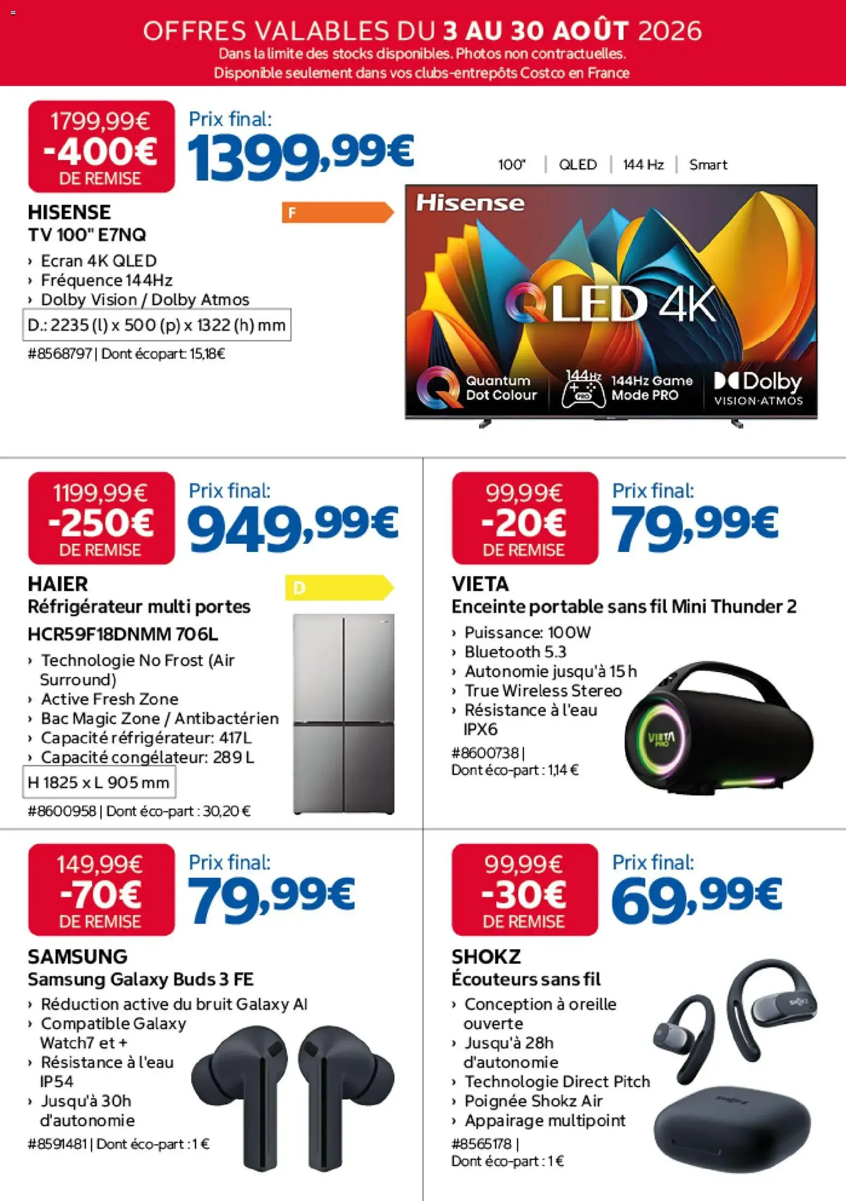 Costco catalogue - brochure valable à partir du 03/08/2026, page 2 sur 20