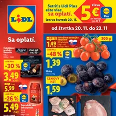 Lidl - Black Friday - náhľad letáku platný od 20.11.2025