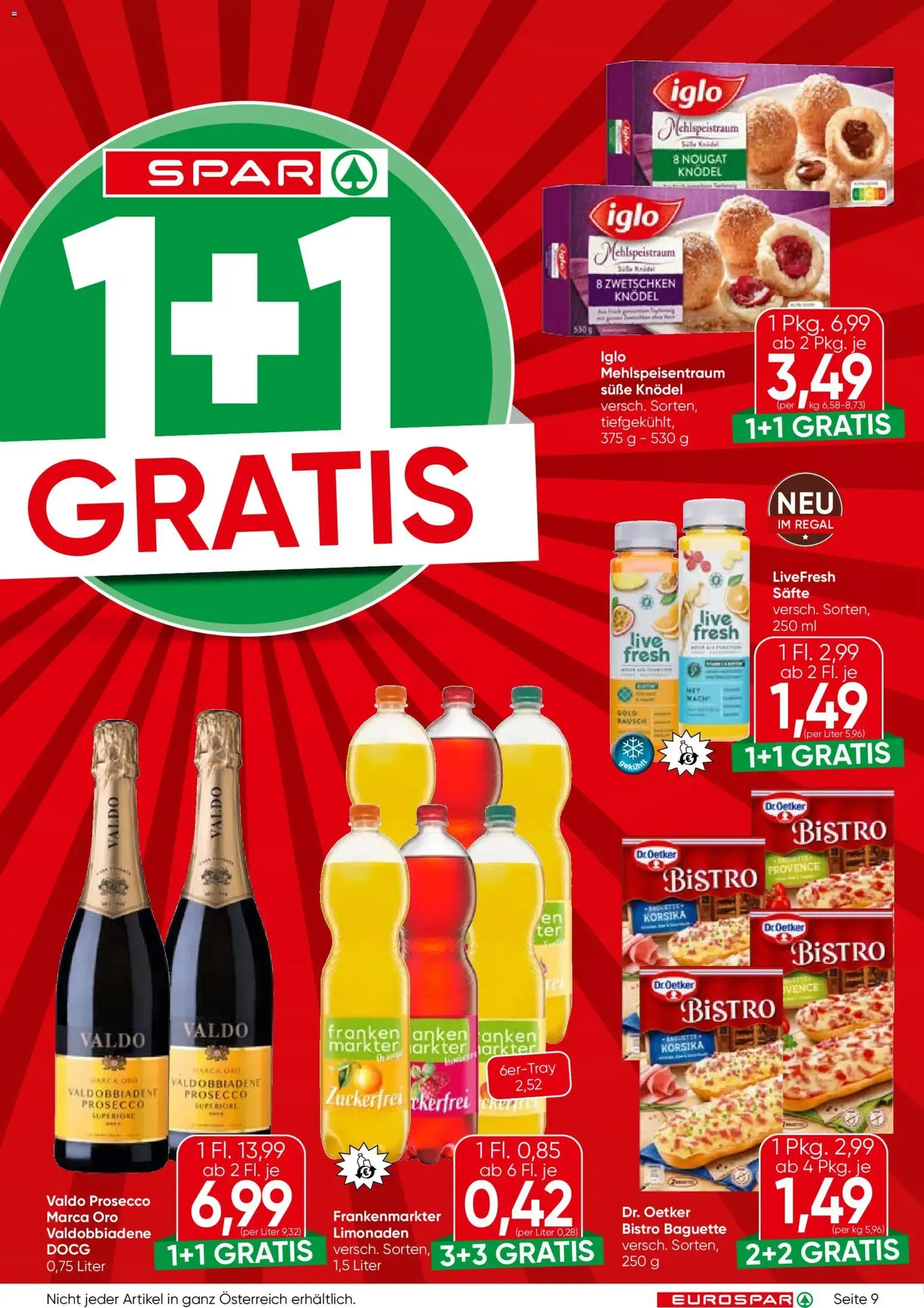 Eurospar Flugblatt - Gültiger Prospekt ab 09.04.2026, Seite 9 von insgesamt 16