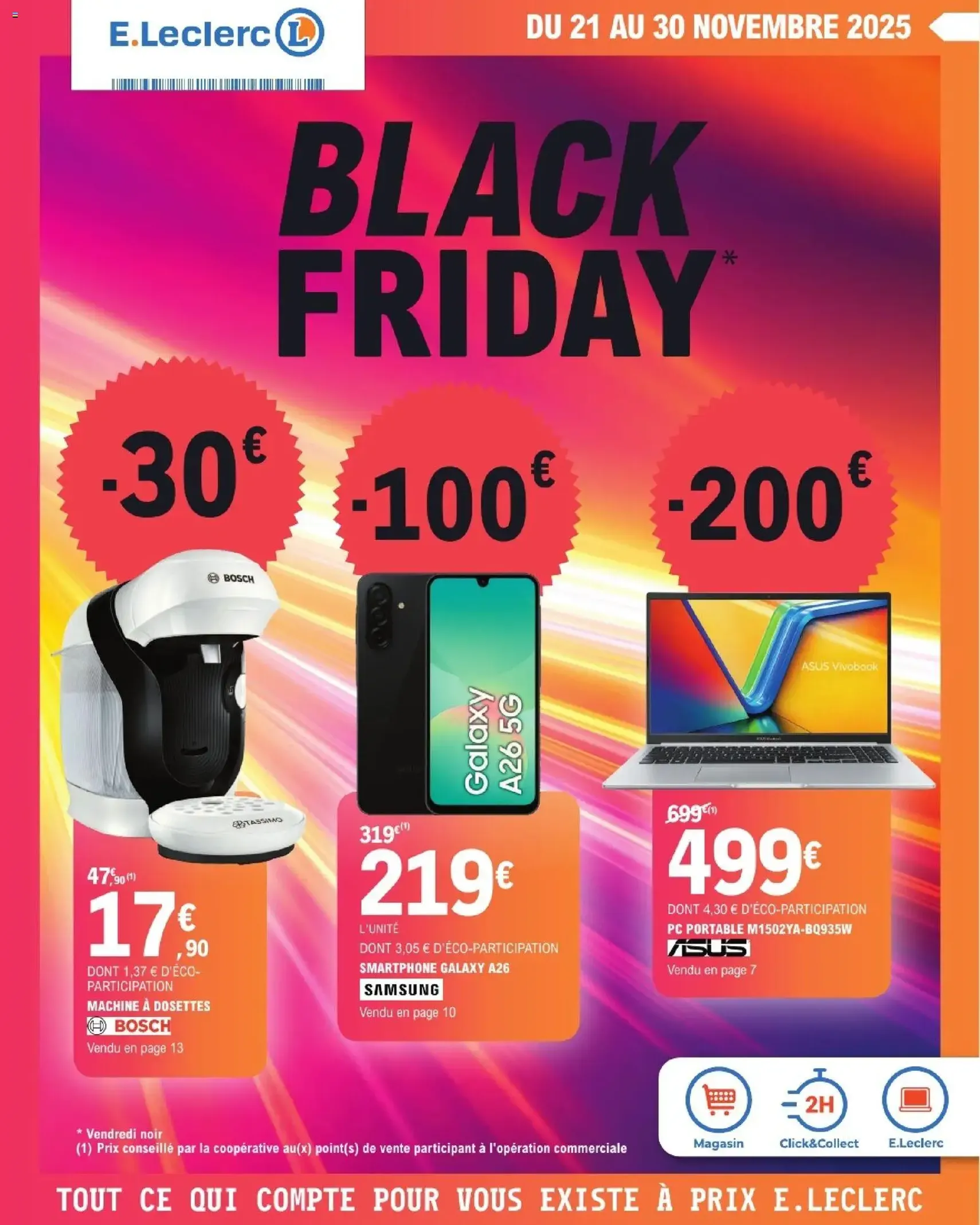 E.Leclerc Black Friday - brochure valable à partir du 21/11/2025, page 1 sur 20