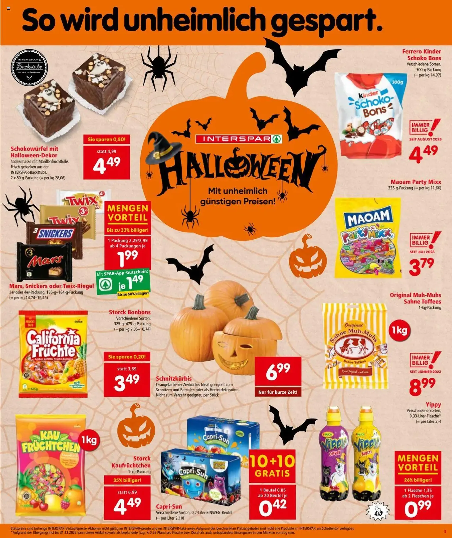 Interspar Flugblatt - Gültiger Prospekt ab 23.10.2025, Seite 3 von insgesamt 24 Interspar Flugblatt - Gültiger Prospekt ab 23.10.2025, Seite 3 von insgesamt 24