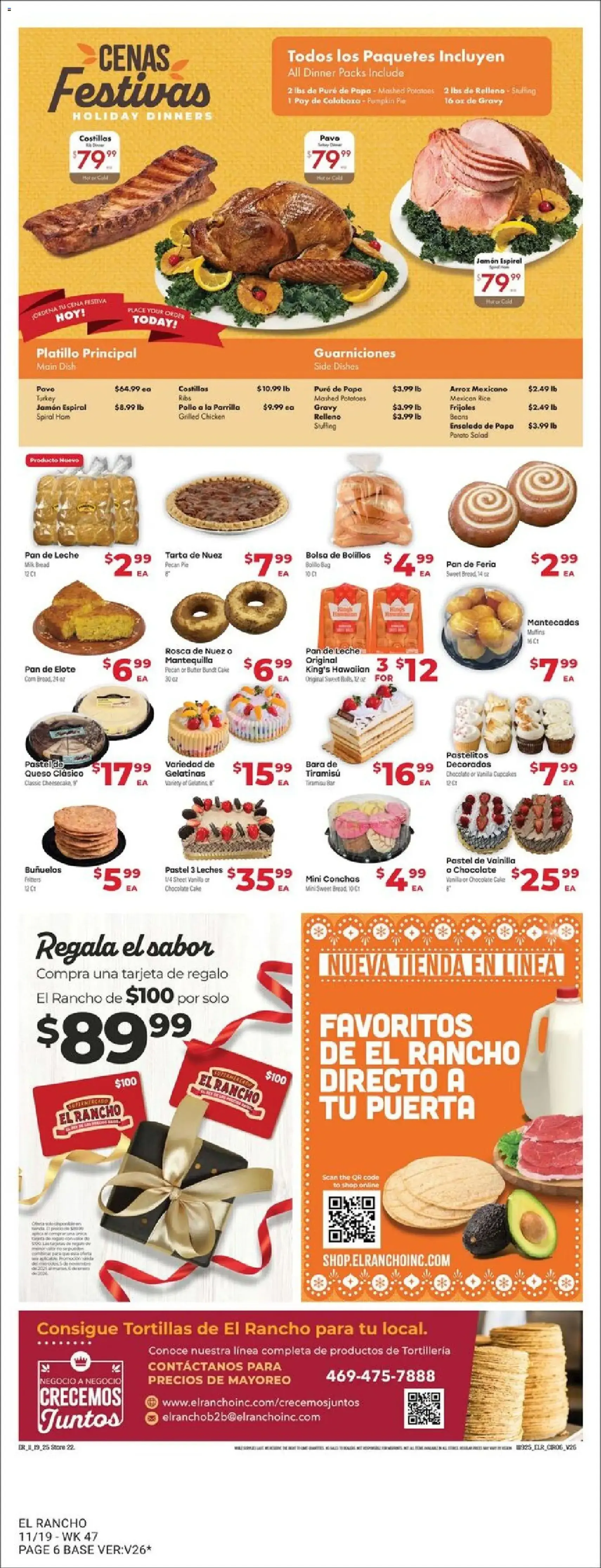 El Rancho Weekly Ad - valid flyer from 11/19/2025, page 6 of 6