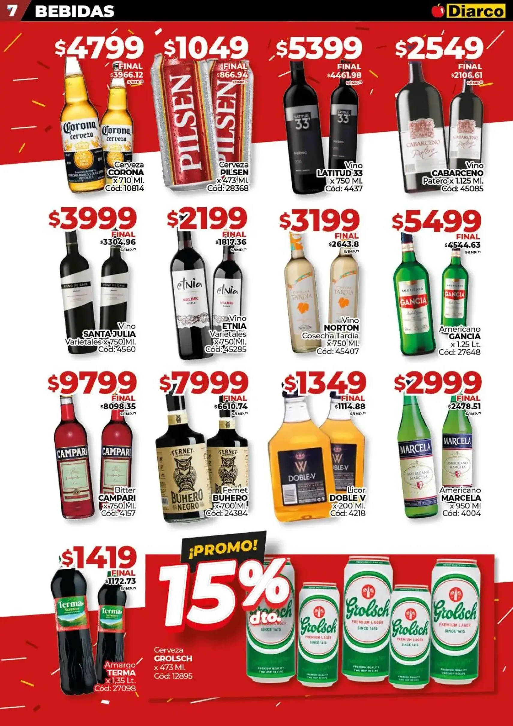 Diarco ofertas - folleto válido desde 28/07/2025 página 7 de 22 Diarco ofertas - folleto válido desde 28/07/2025 página 7 de 22