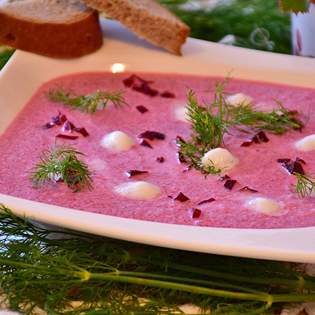 Recipe preview Cold beet soup