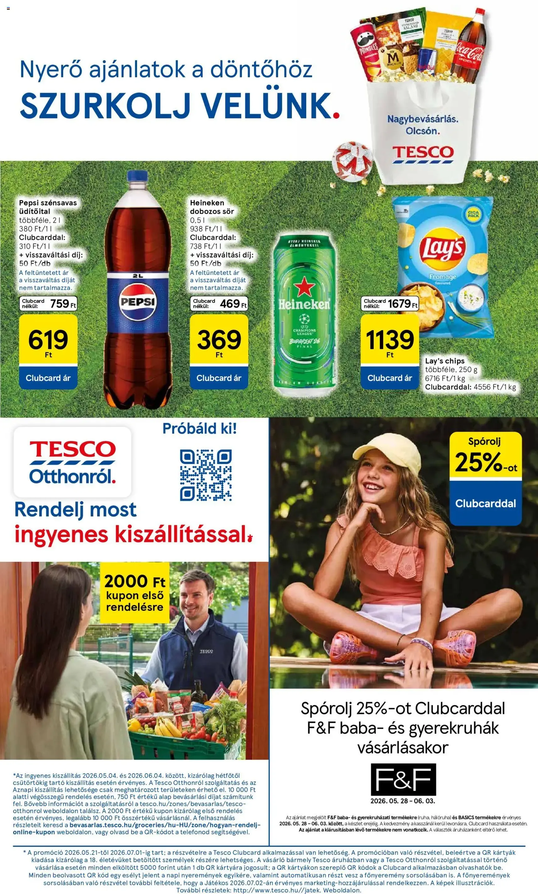 Tesco aktuális akciós újság - 2026.05.28. érvényes szórólap 16 oldal 32 oldalból