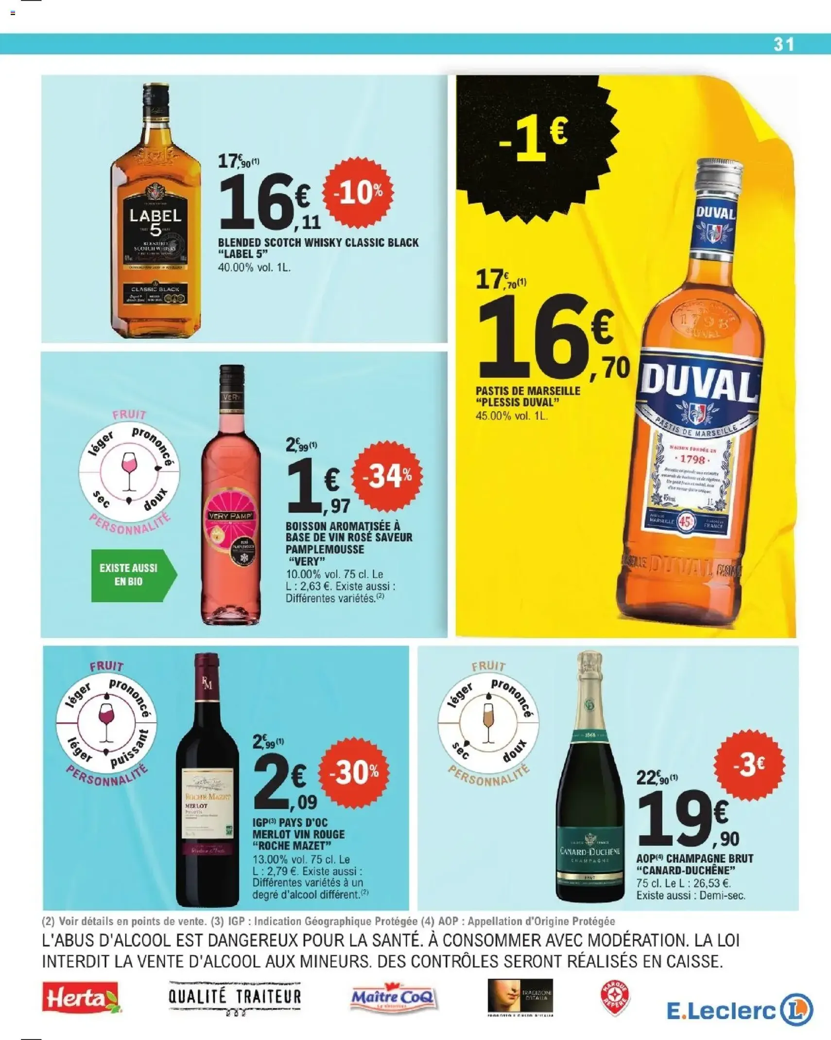 E.Leclerc catalogue de la semaine 17 - brochure valable à partir du 21/04/2026, page 31 sur 44