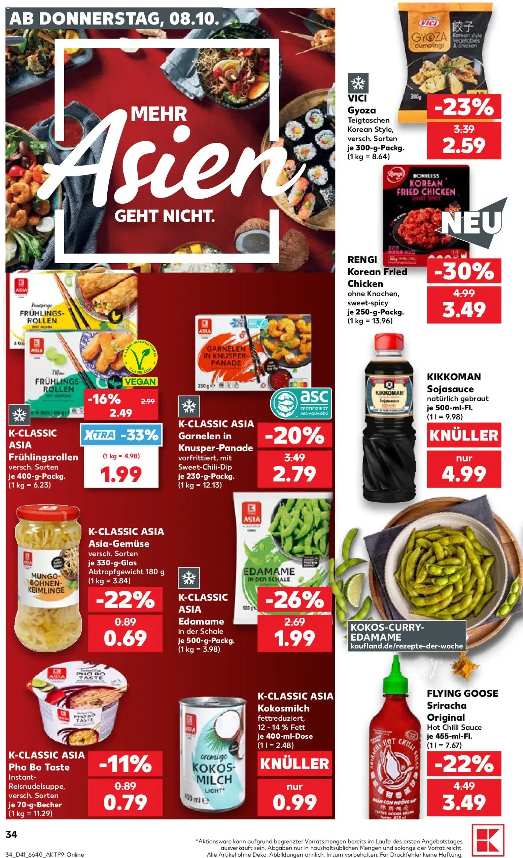 Kaufland Prospekt - Gültiger Prospekt ab 08.10.2026, Seite 34 von insgesamt 70