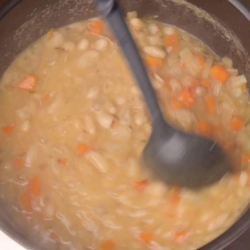 Minestra di fagioli - procedimento 1