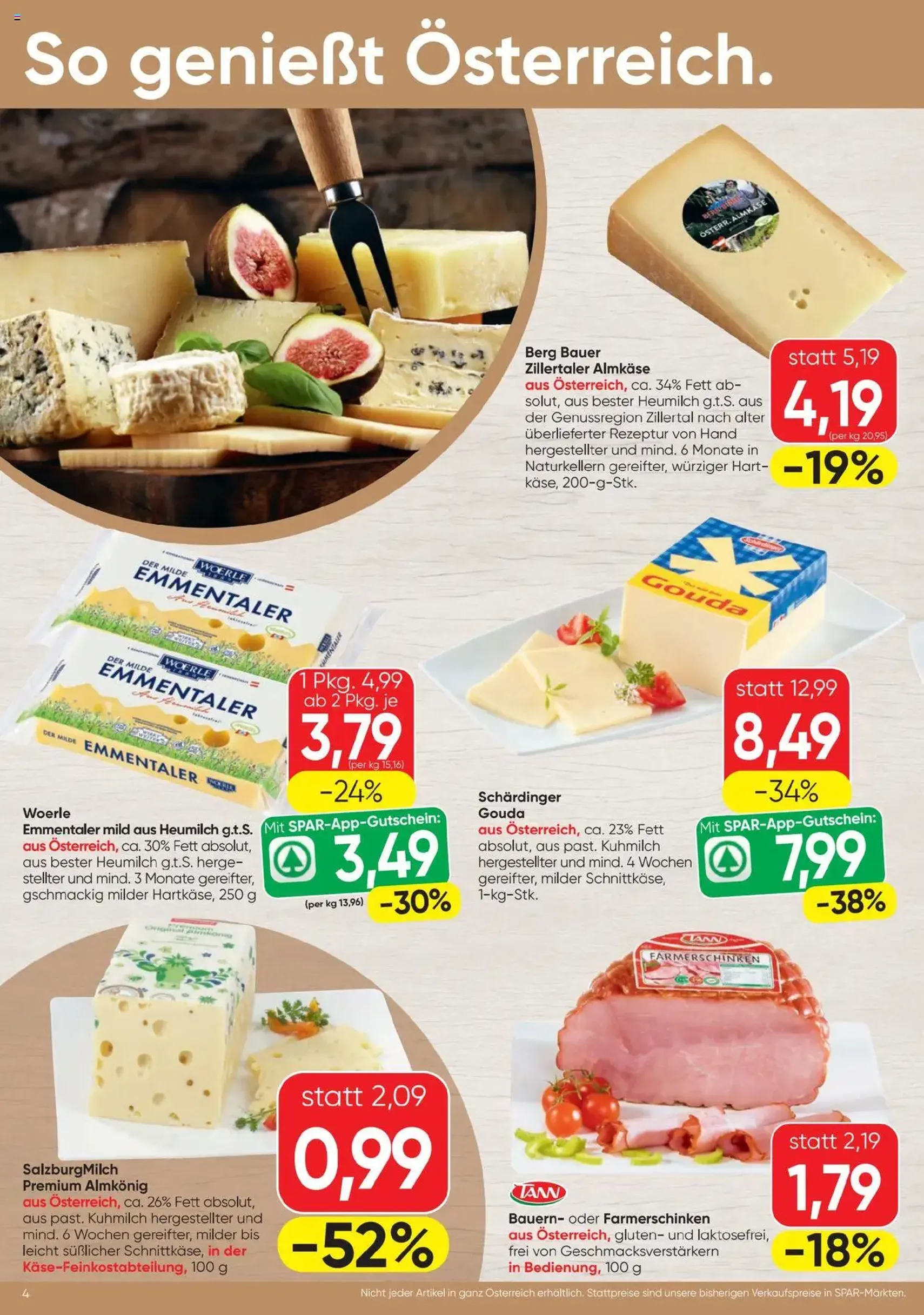 Spar Flugblatt - Gültiger Prospekt ab 14.08.2025, Seite 4 von insgesamt 20