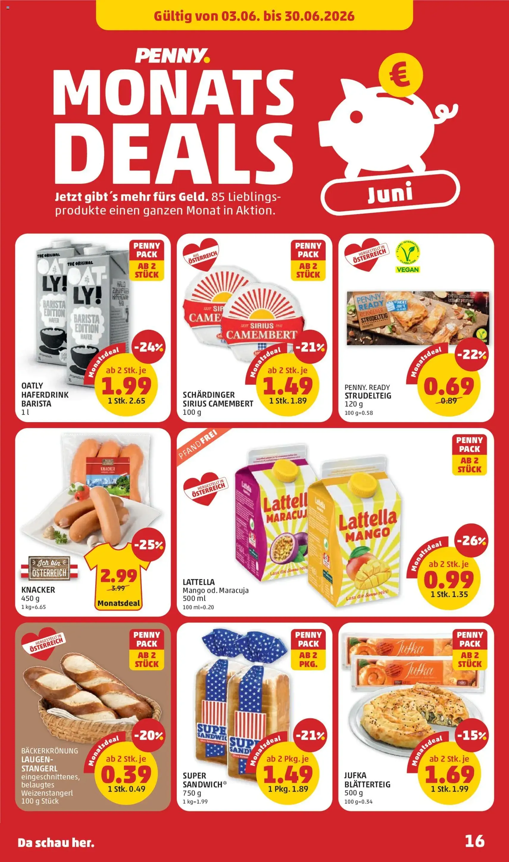 Penny Markt - Flugblatt - Gültiger Prospekt ab 03.06.2026, Seite 16 von insgesamt 32