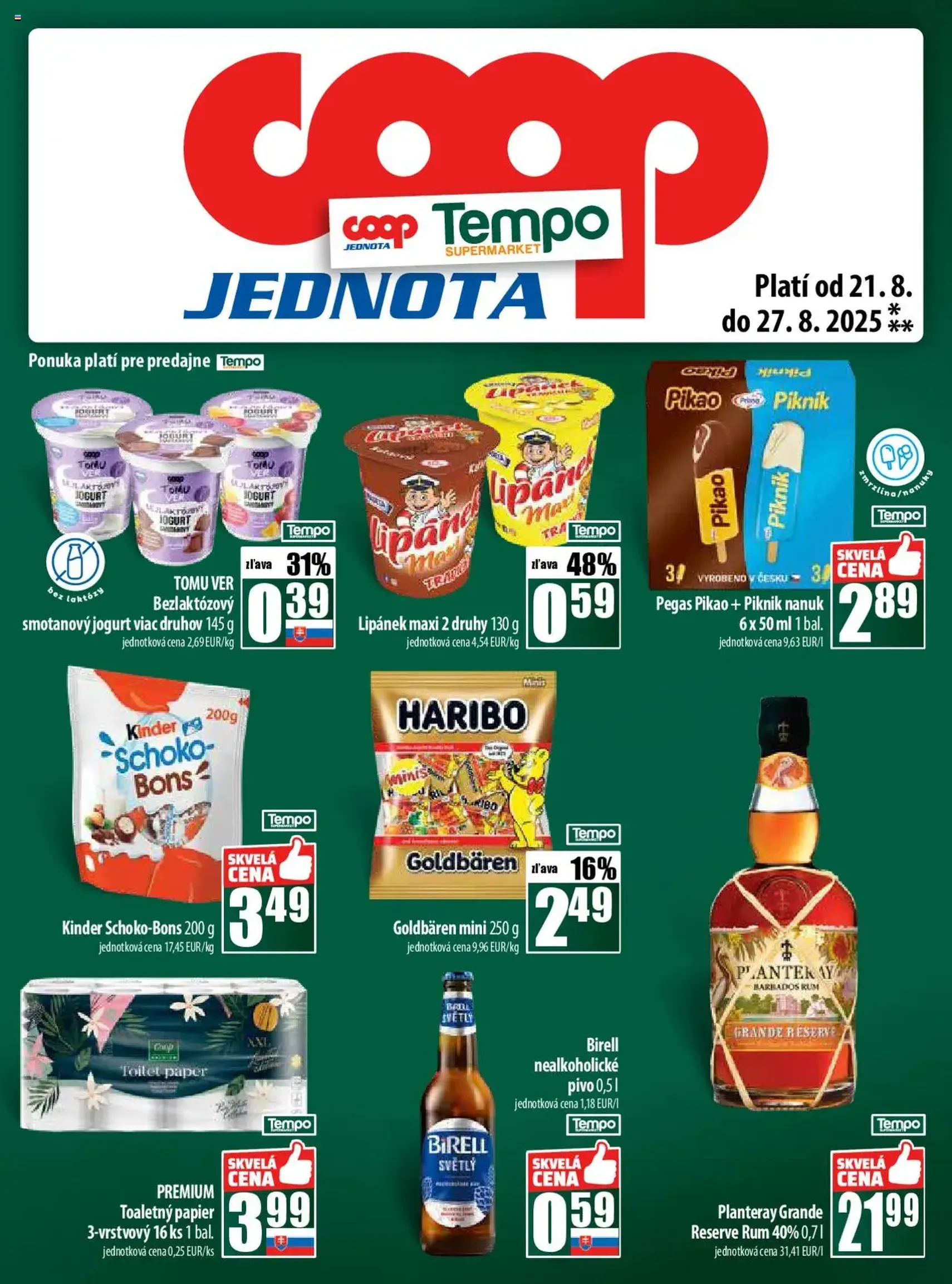 COOP Jednota leták - platný leták od 21.08.2025 strana 25 z 28