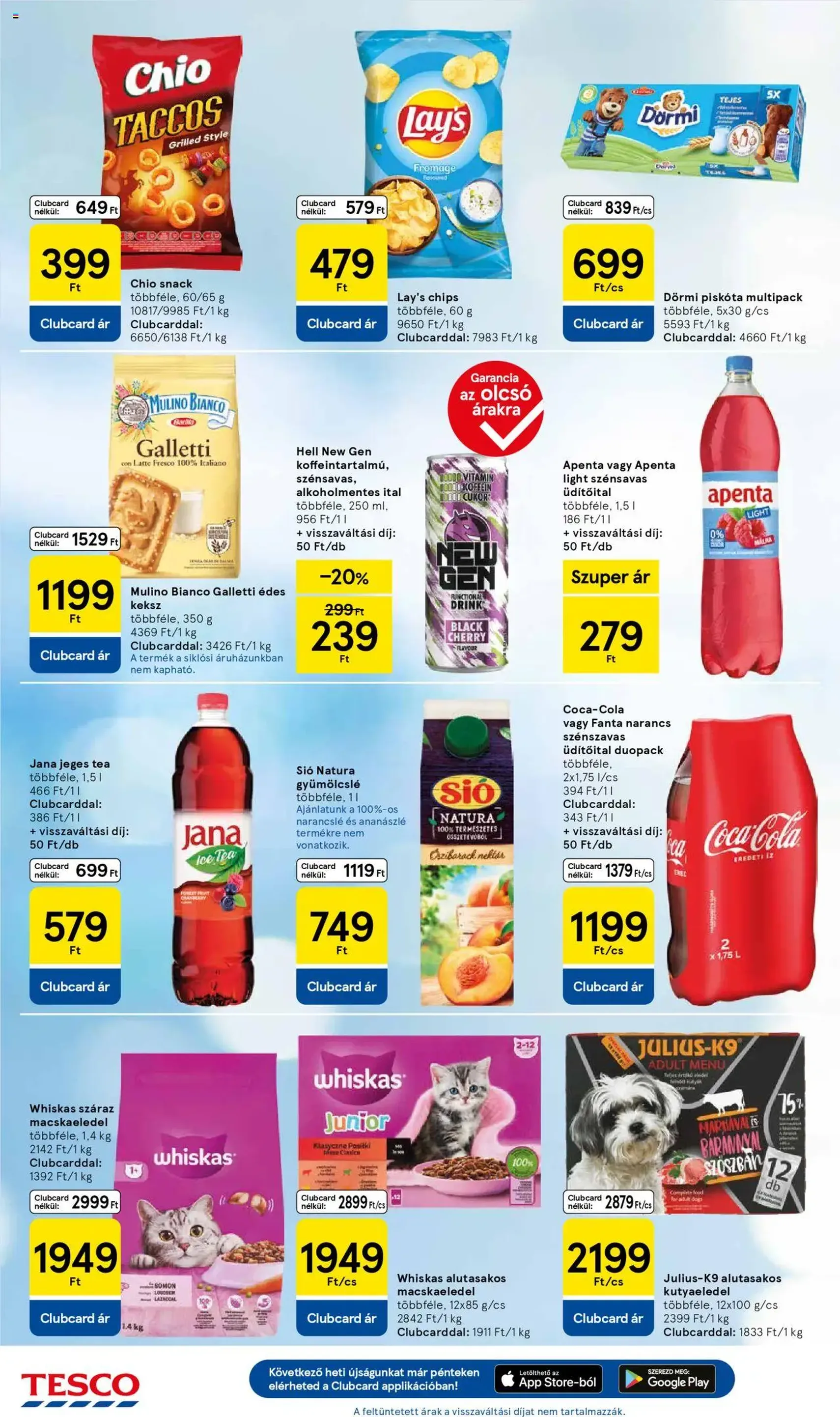 Tesco Hipermarket - Akciós újság - 2025.08.07. érvényes szórólap 6 oldal 32 oldalból Tesco Hipermarket - Akciós újság - 2025.08.07. érvényes szórólap 6 oldal 32 oldalból