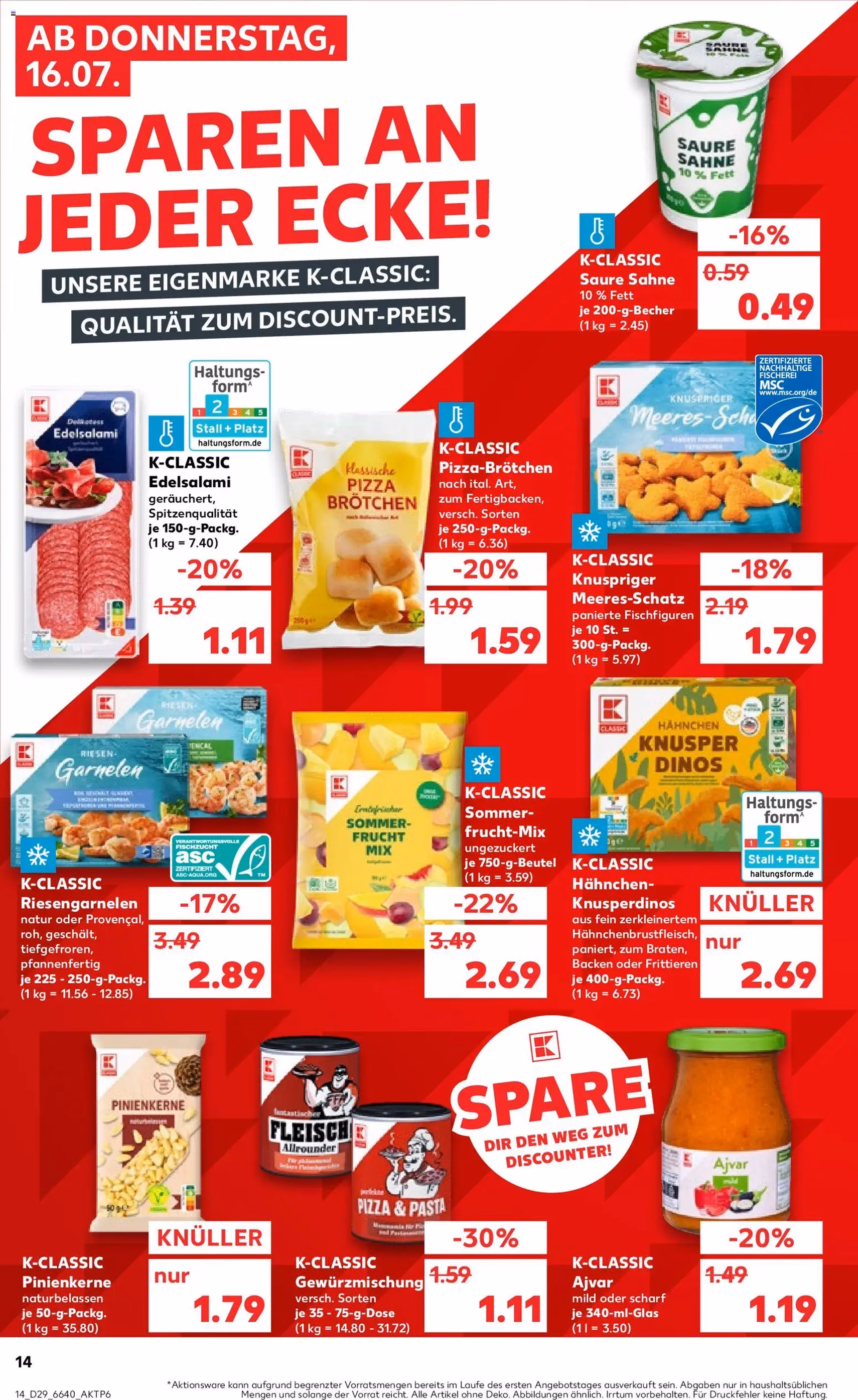 Kaufland Prospekt - Gültiger Prospekt ab 16.07.2026, Seite 14 von insgesamt 56
