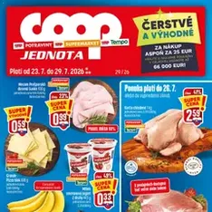 COOP Jednota leták - náhľad letáku platný od 23.07.2026
