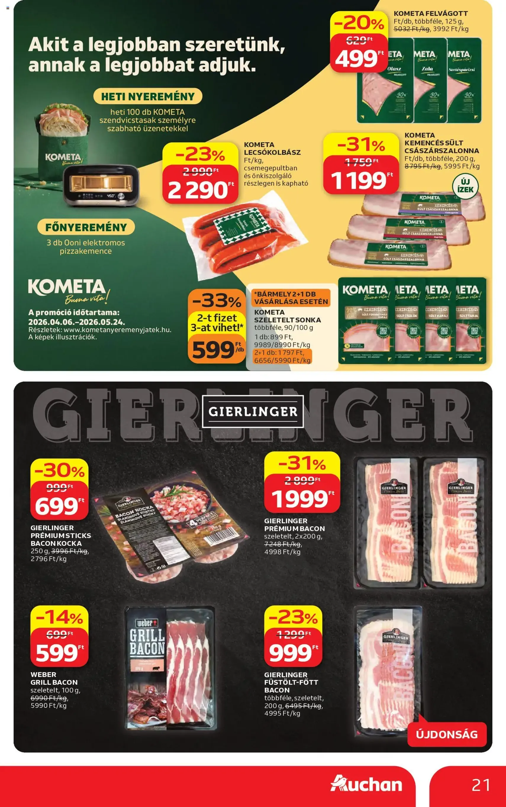 Auchan akciós újság - 2026.05.14. érvényes szórólap 21 oldal 58 oldalból