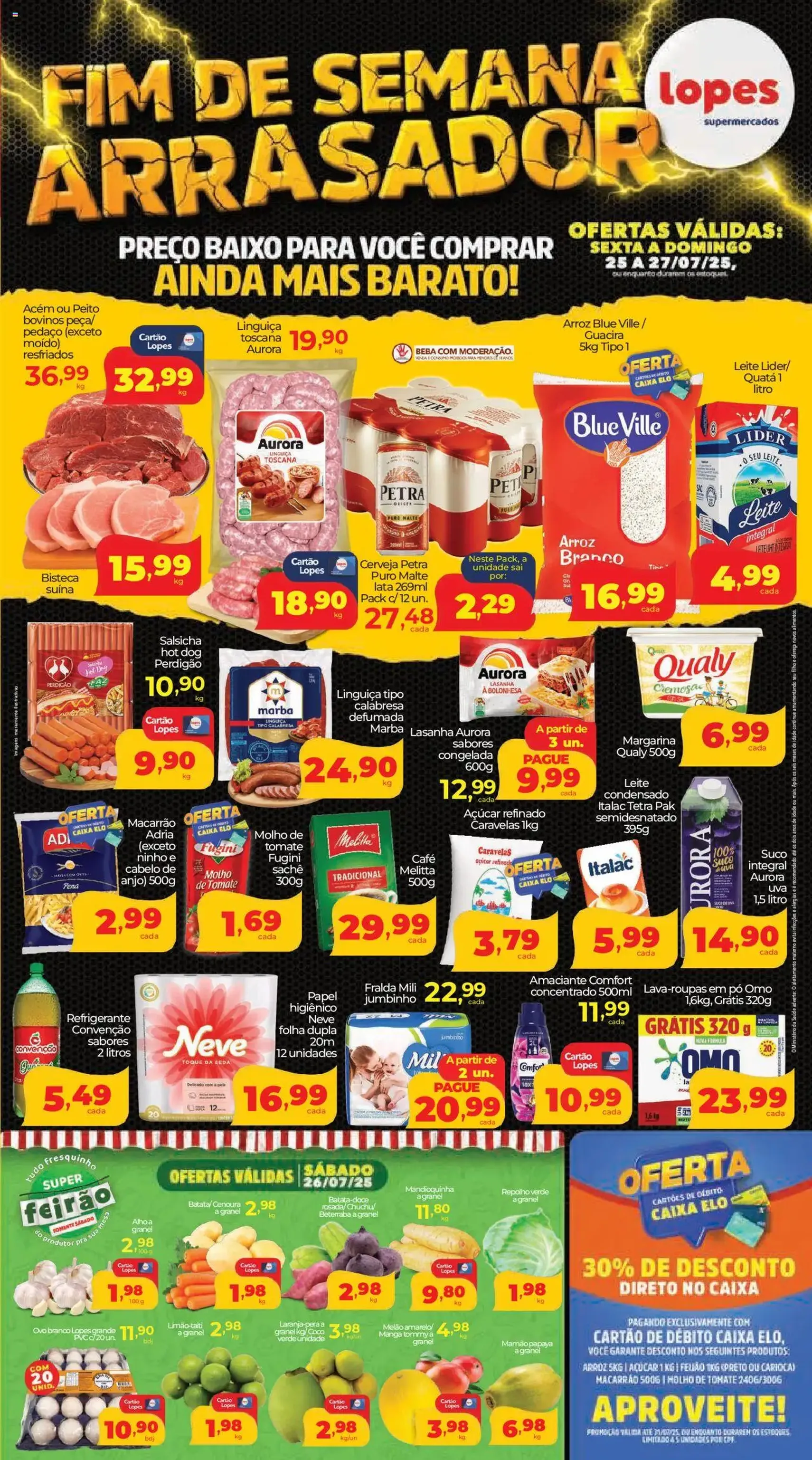 Lopes Supermercados - Ofertas da semana - folheto válido a partir de 25/07/2025 página 1 de 4