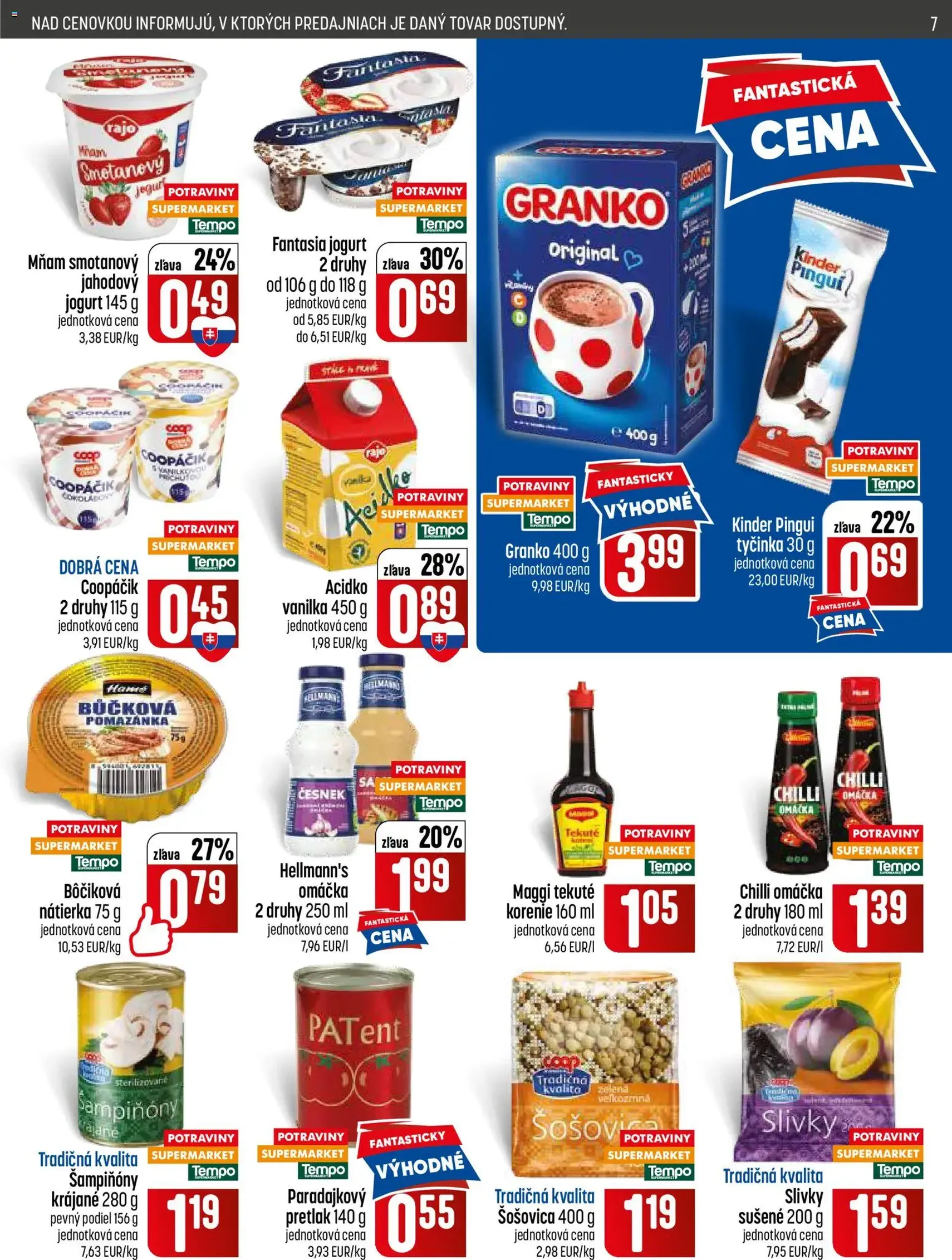 COOP Jednota leták - platný leták od 02.07.2026 strana 7 z 28