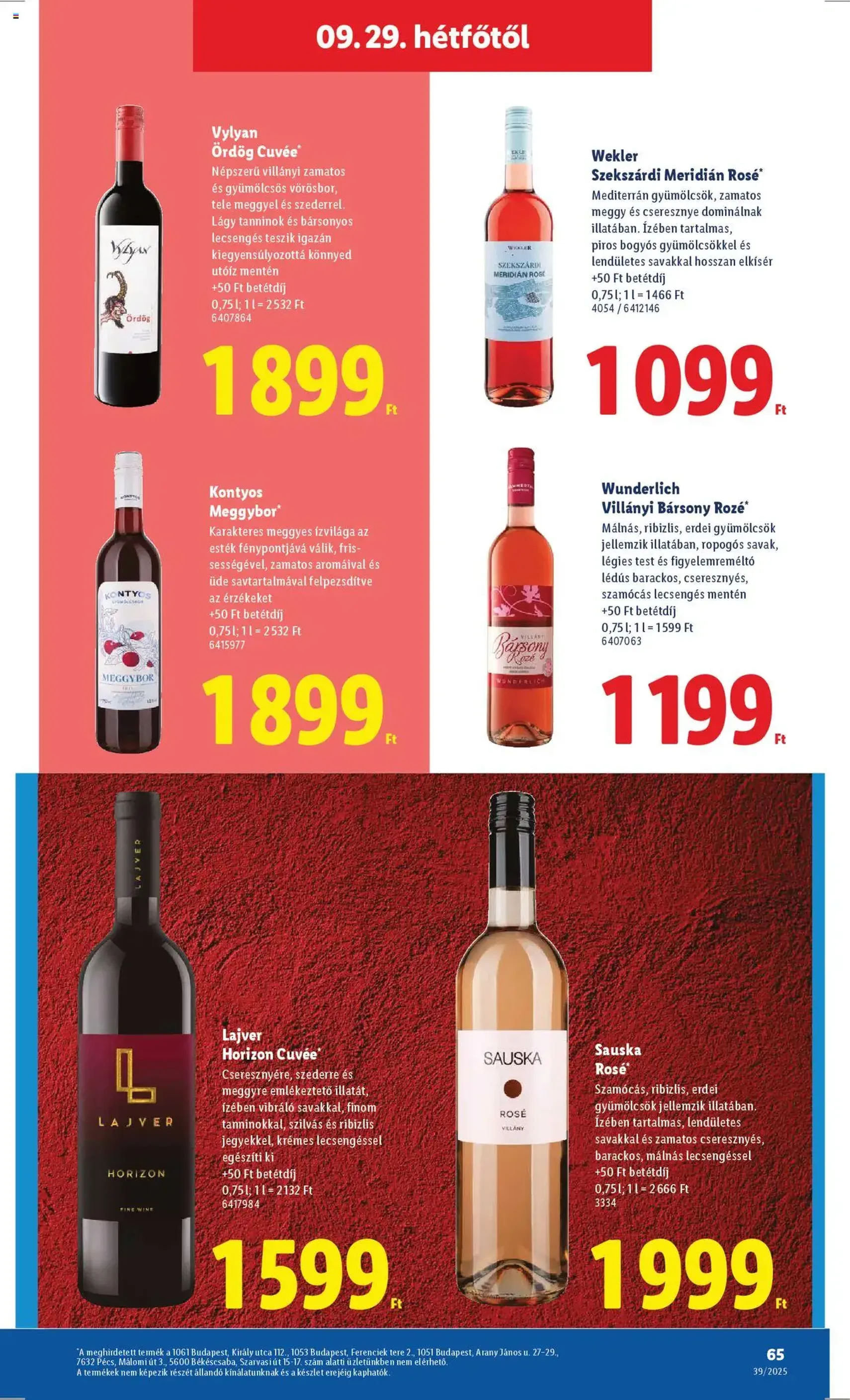 Lidl Akciós újság - 2025.09.25. érvényes szórólap 65 oldal 68 oldalból Lidl Akciós újság - 2025.09.25. érvényes szórólap 65 oldal 68 oldalból