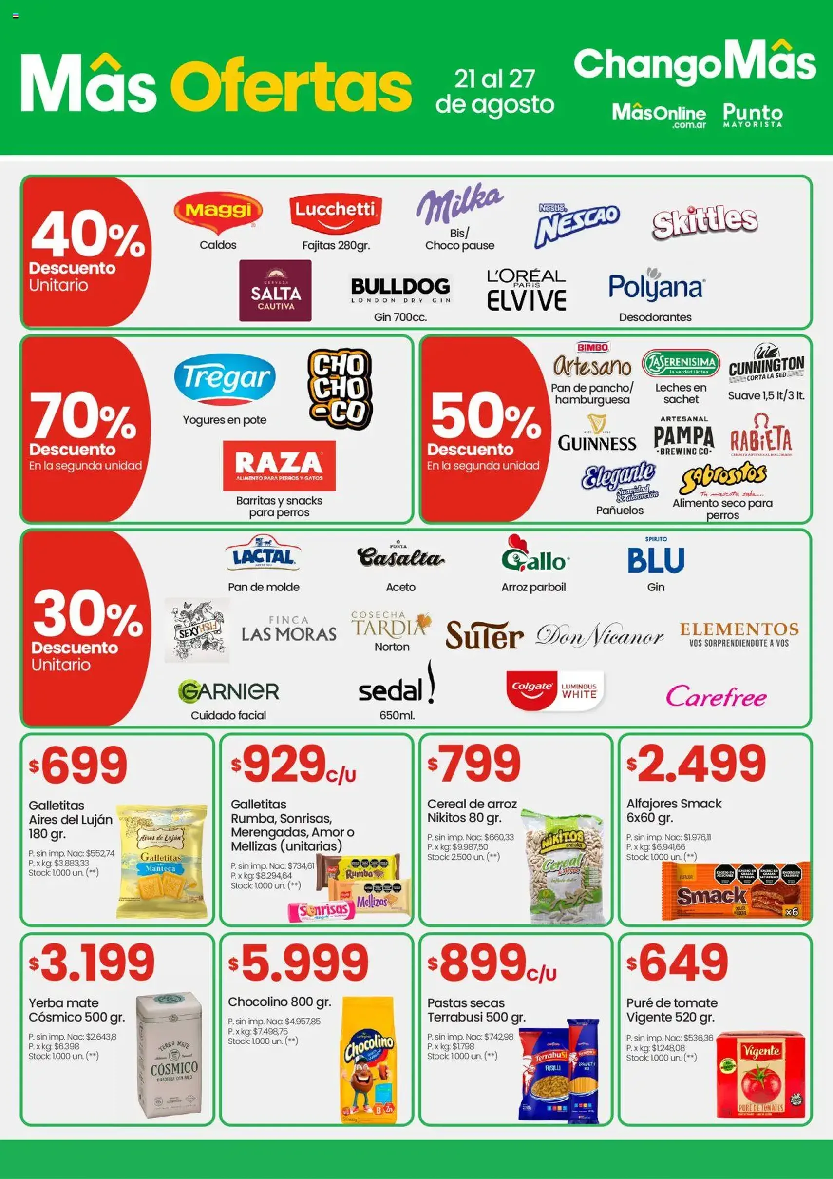 Changomas ofertas - folleto válido desde 21/08/2025 página 3 de 10 Changomas ofertas - folleto válido desde 21/08/2025 página 3 de 10