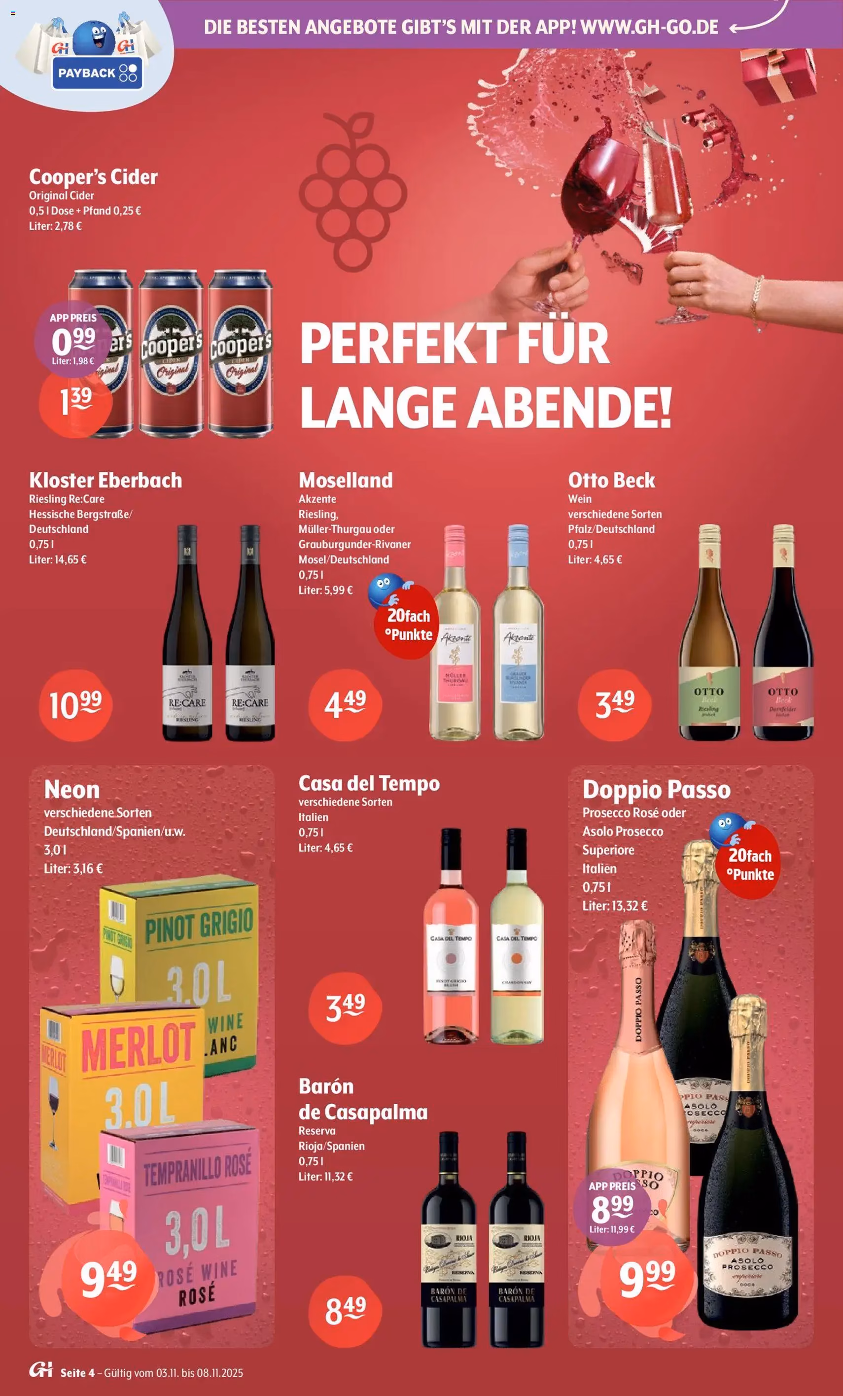 Trink und Spare Prospekt - Gültiger Prospekt ab 03.11.2025, Seite 4 von insgesamt 10 Trink und Spare Prospekt - Gültiger Prospekt ab 03.11.2025, Seite 4 von insgesamt 10