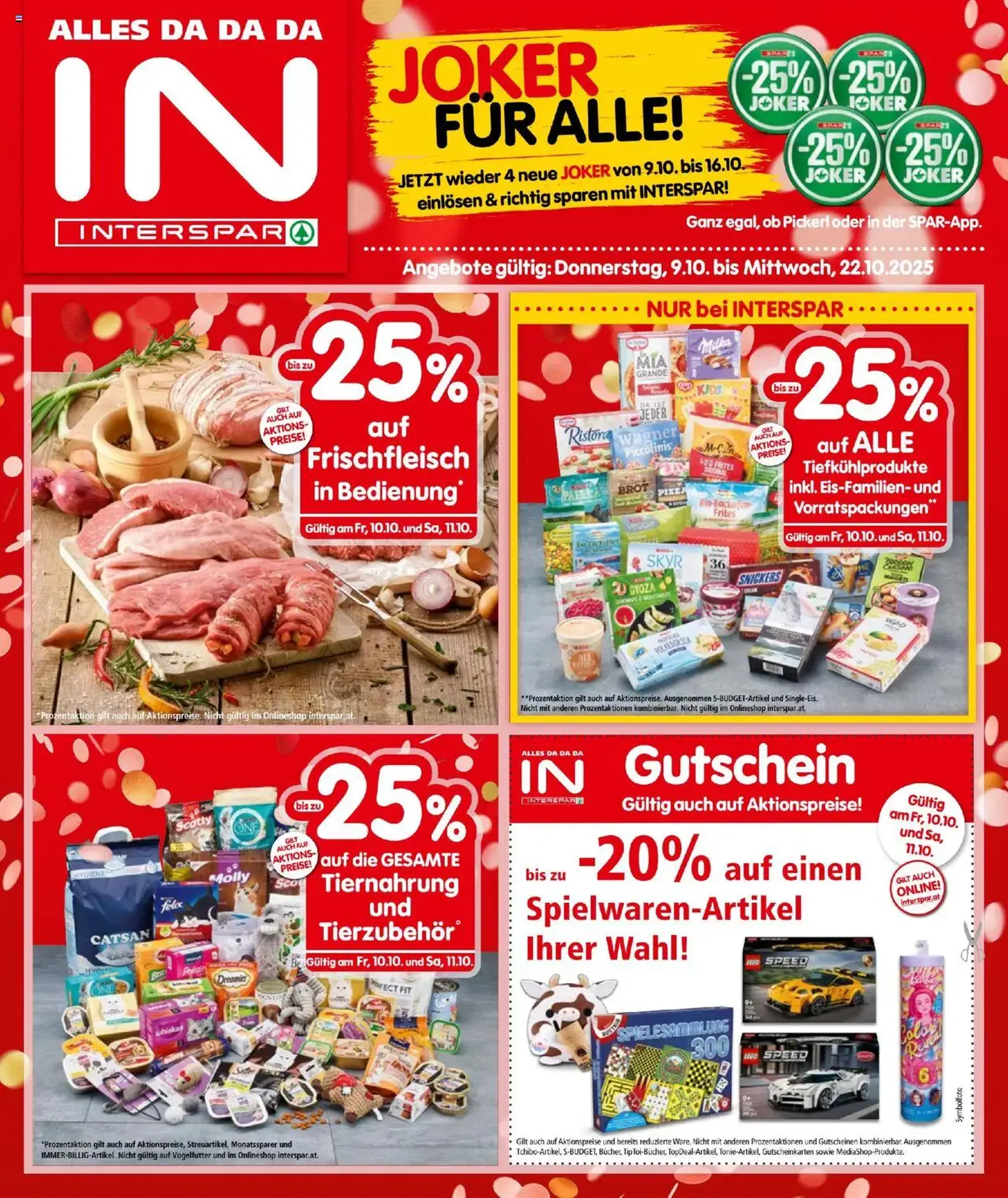 Interspar Flugblatt - Gültiger Prospekt ab 09.10.2025, Seite 1 von insgesamt 20