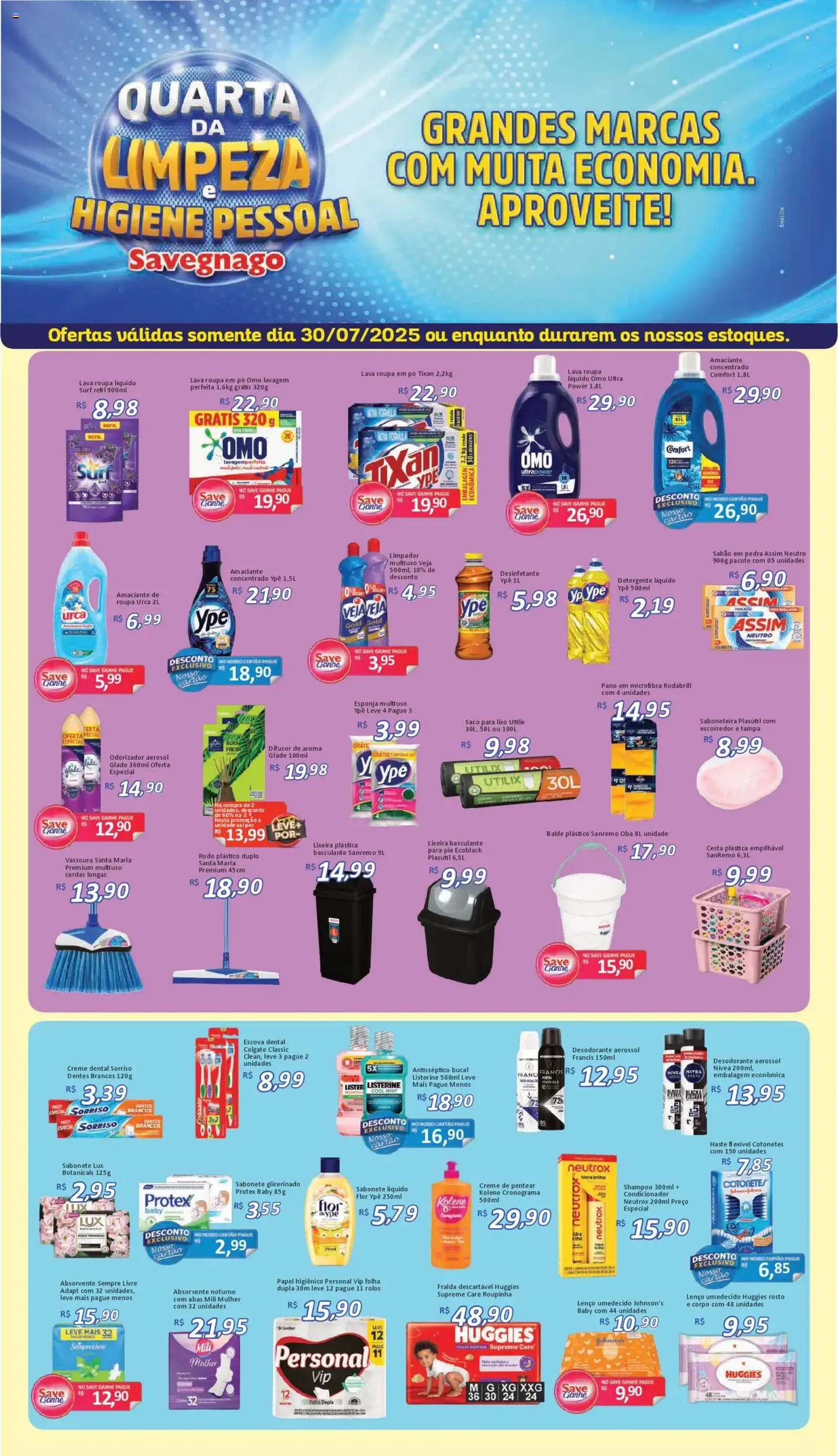 Savegnago - Ofertas da semana - folheto válido a partir de 30/07/2025 página 1 de 2