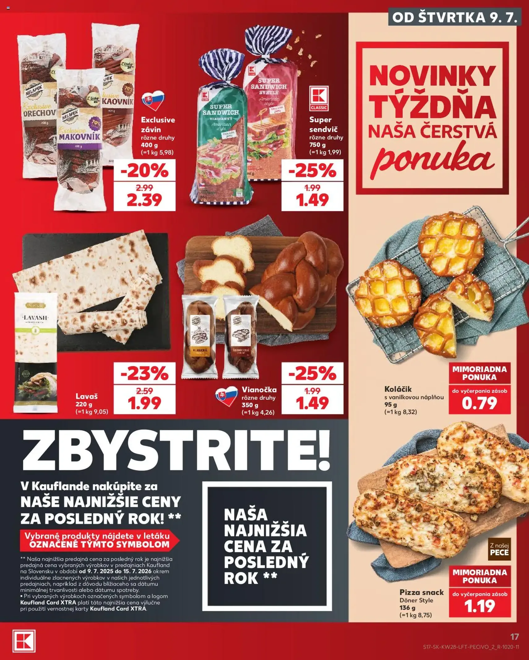 Kaufland SK akciós újság - 2026.07.09. érvényes szórólap 17 oldal 82 oldalból