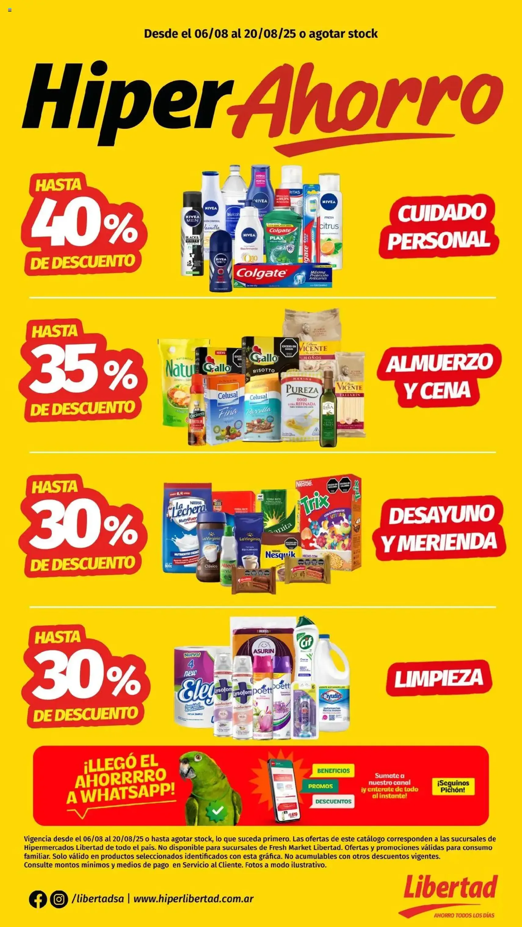 Hipermercado Libertad catálogo - folleto válido desde 06/08/2025 página 1 de 11