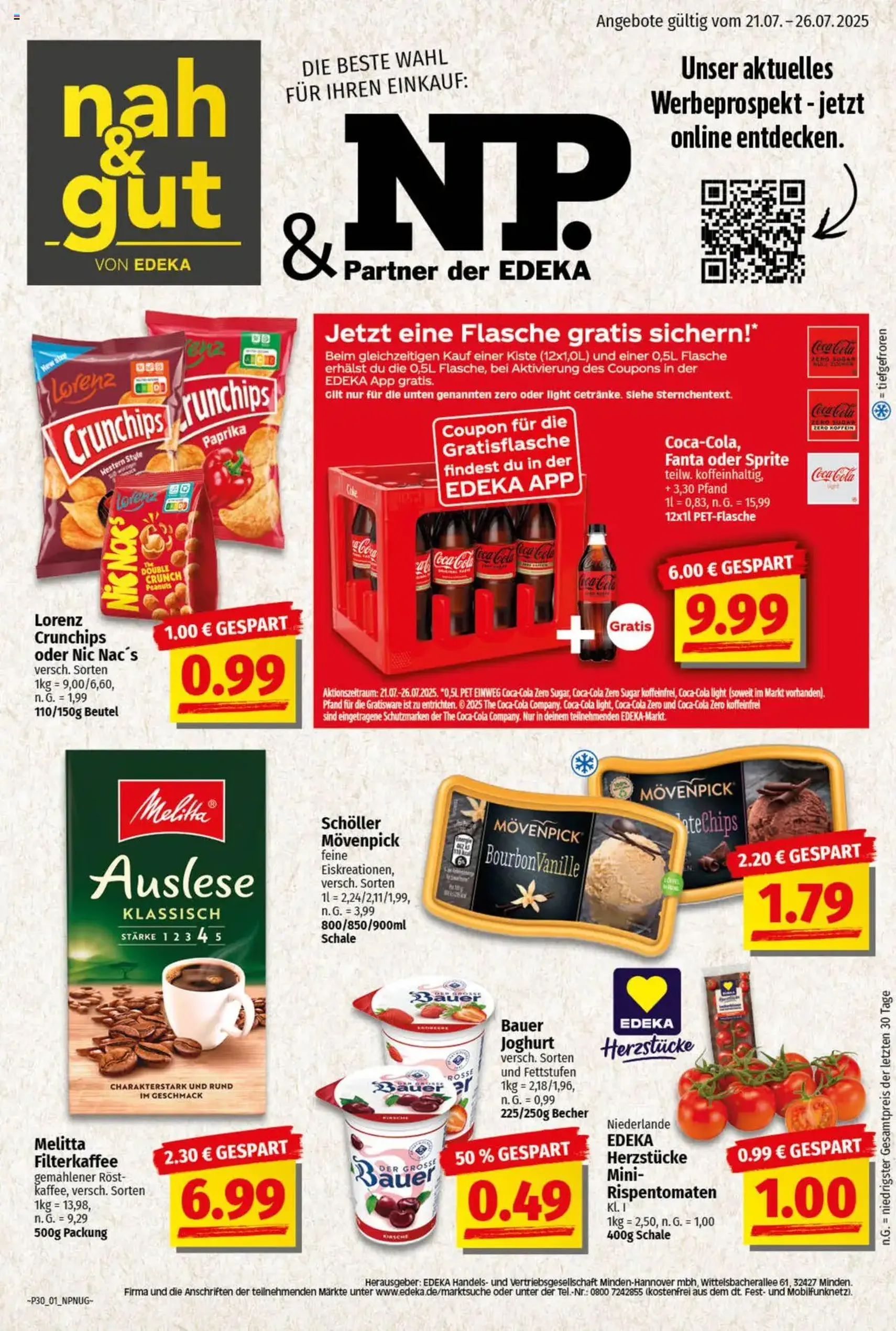 NP Discount Prospekt - Gültiger Prospekt ab 21.07.2025, Seite 1 von insgesamt 12