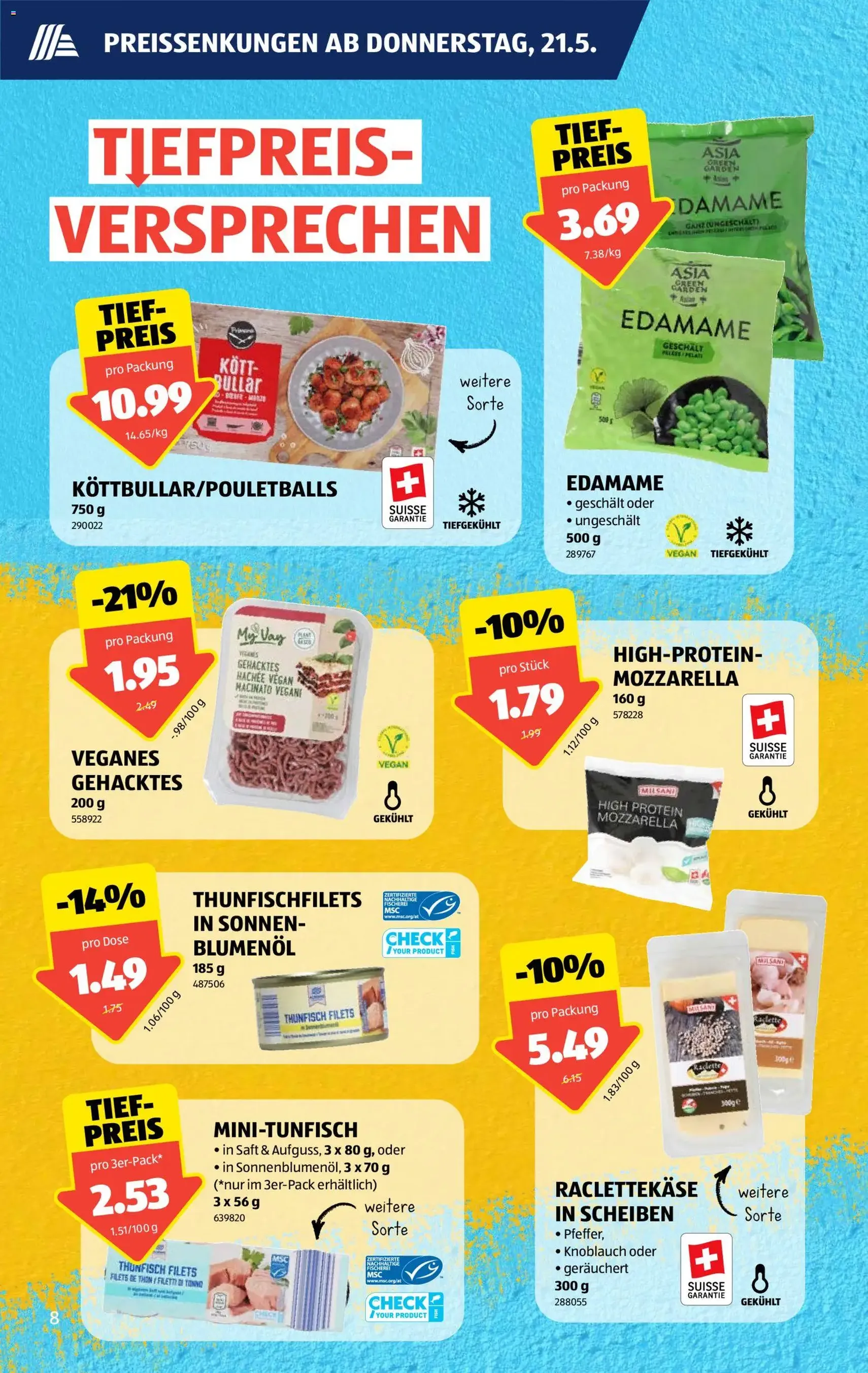 Aldi aktionen - Gültiger Prospekt ab 21.05.2026, Seite 8 von insgesamt 39