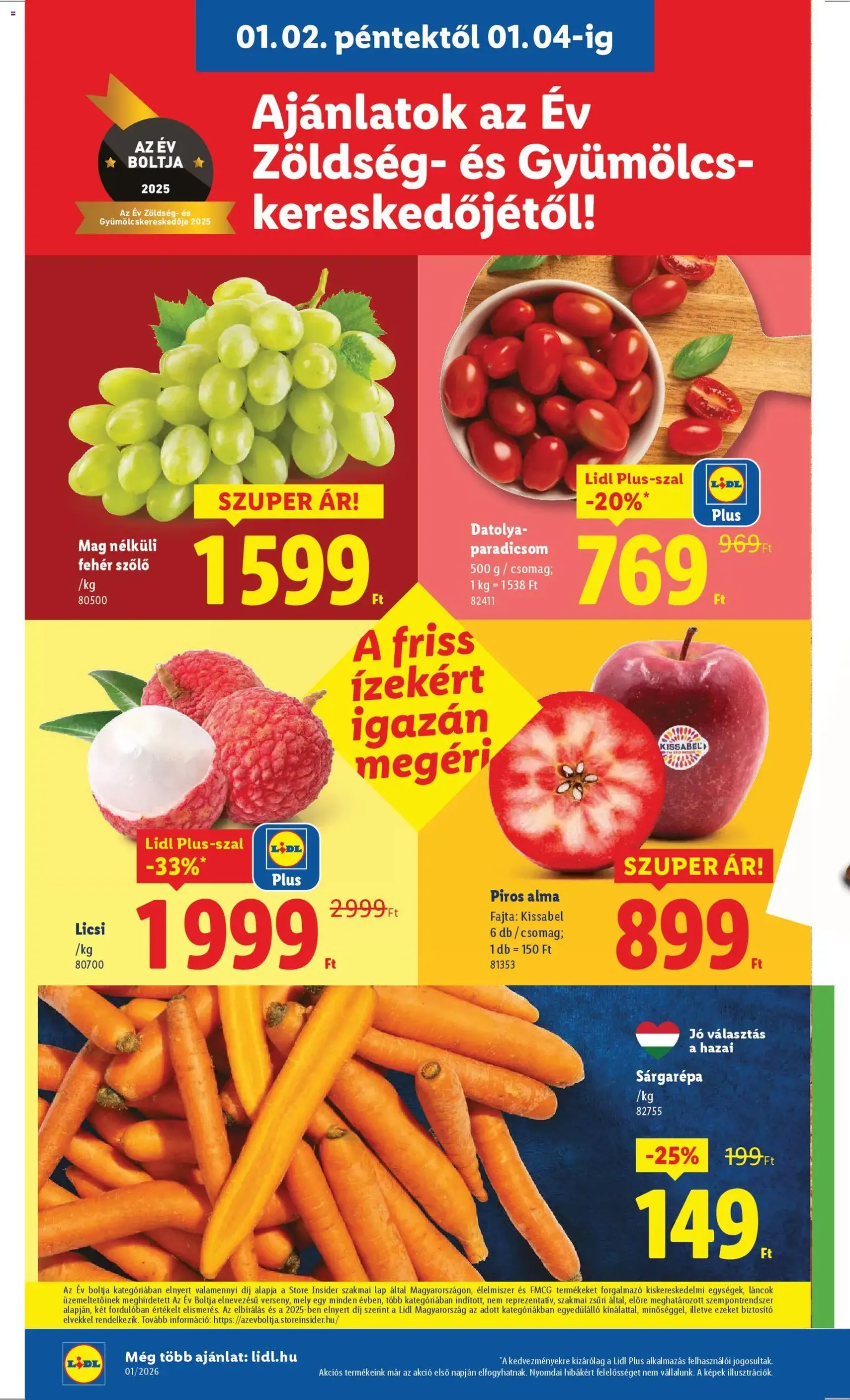 Lidl Akciós újság - 2026.01.02. érvényes szórólap 2 oldal 62 oldalból