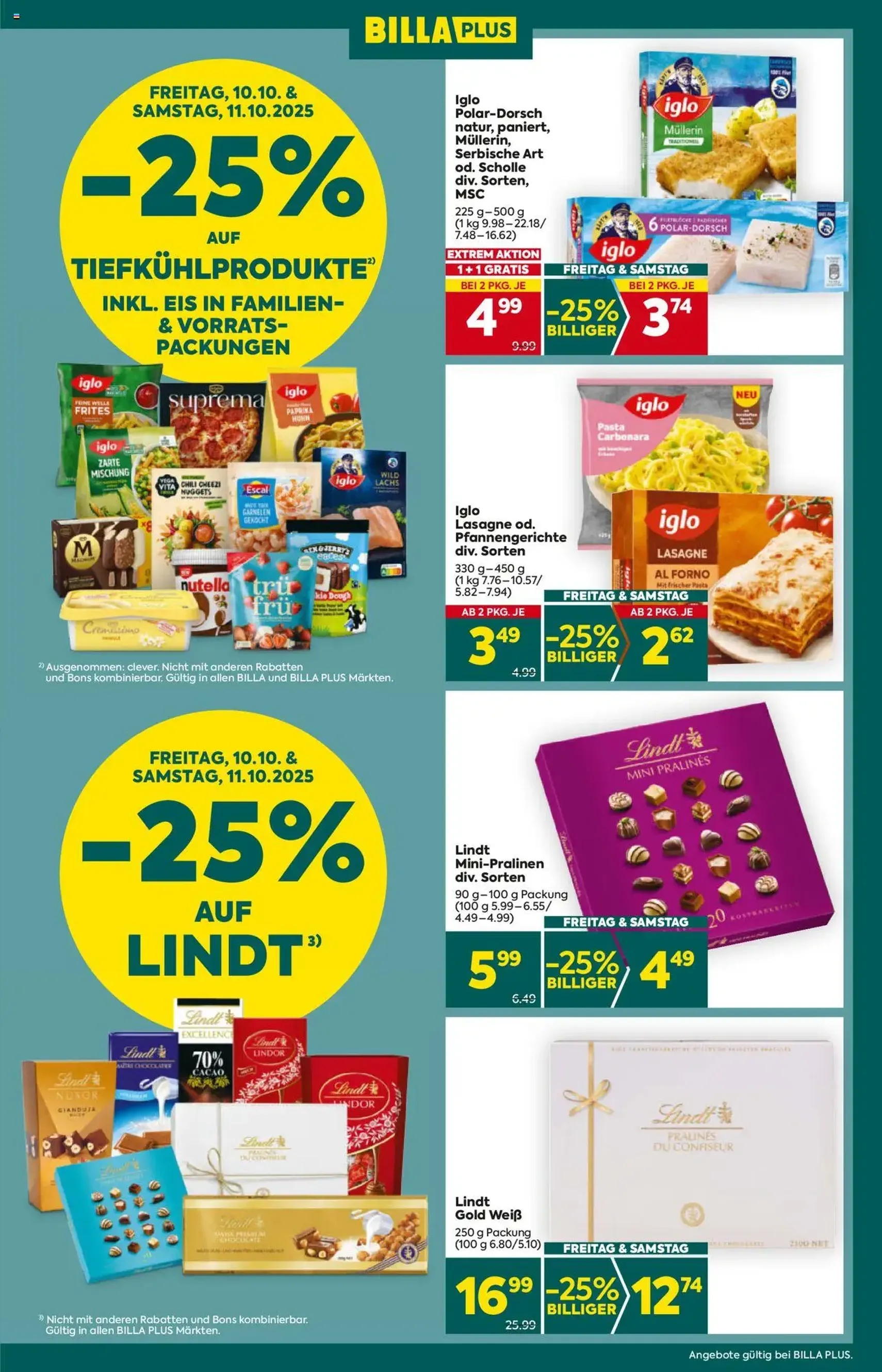 Billa Plus Flugblatt - Gültiger Prospekt ab 09.10.2025, Seite 3 von insgesamt 16 Billa Plus Flugblatt - Gültiger Prospekt ab 09.10.2025, Seite 3 von insgesamt 16