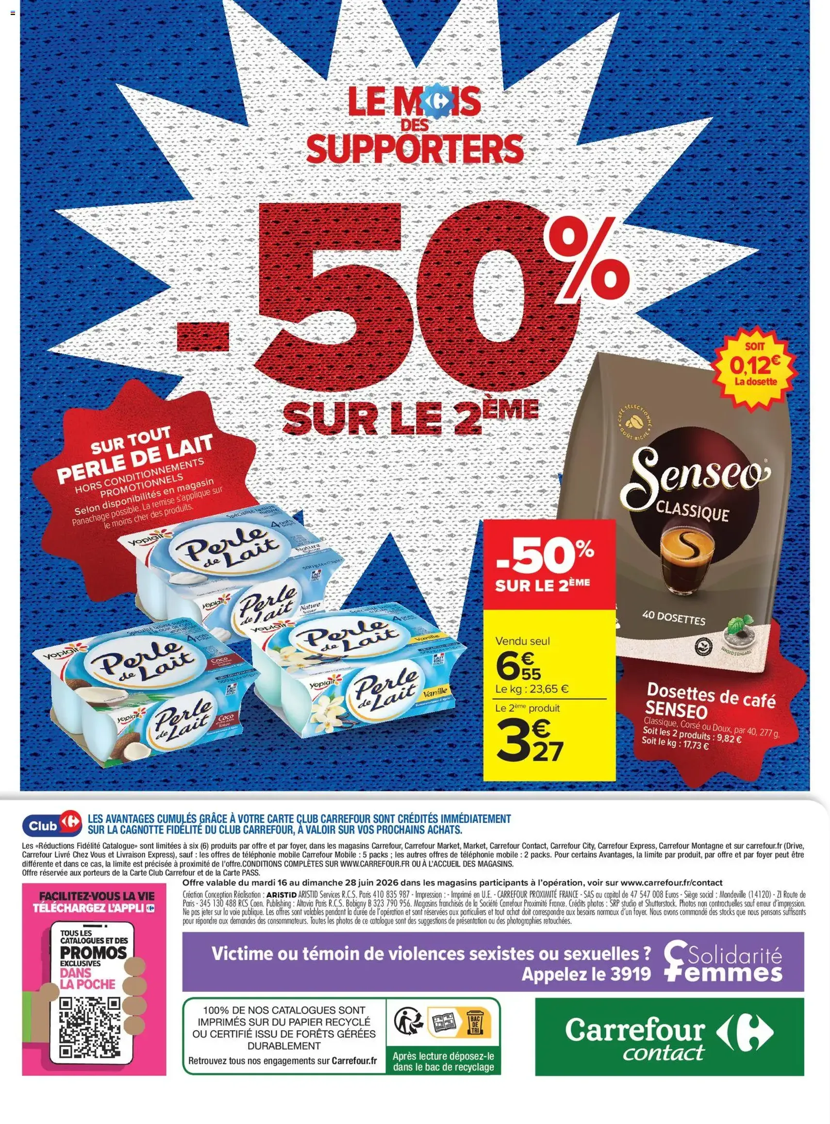 Carrefour contact Le mois des supporters - brochure valable à partir du 16/06/2026, page 20 sur 20