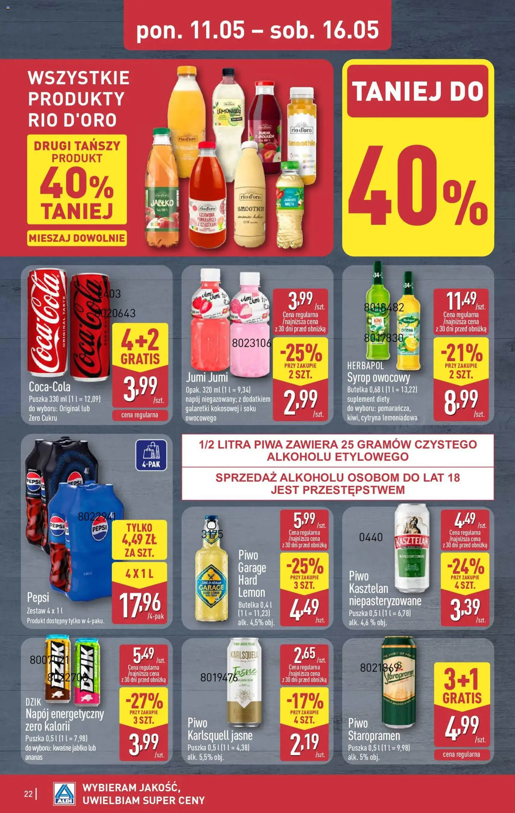 Aldi gazetka - ważny gazetka od 11.05.2026 strona 22 z 44