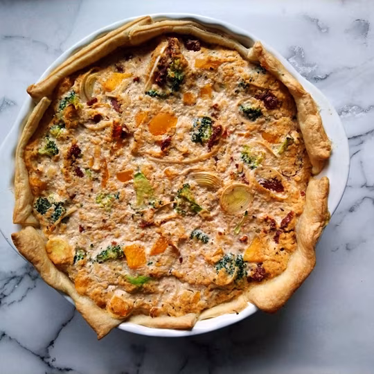 Anteprima ricetta Quiche carciofi e salsiccia