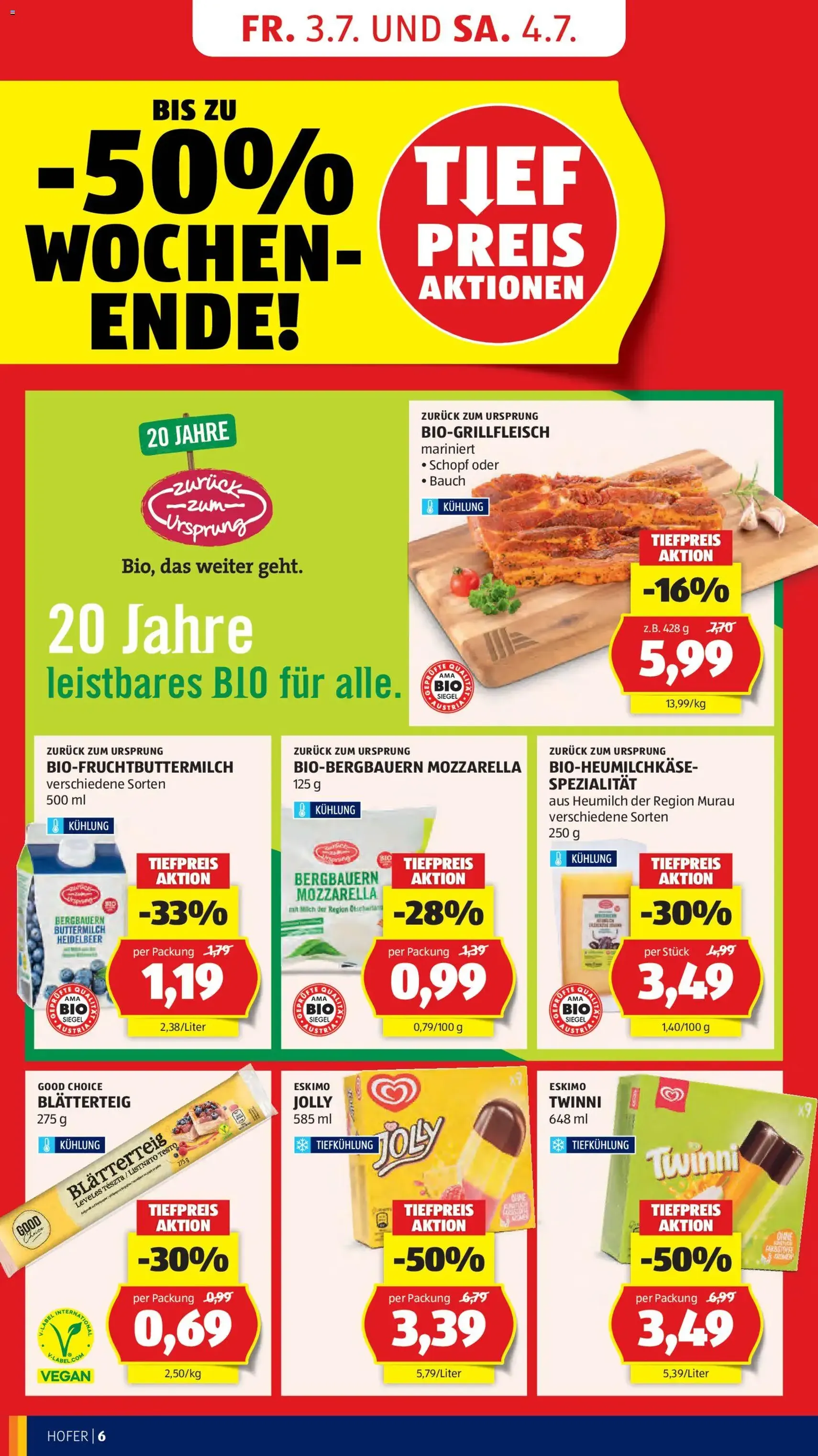 Hofer Flugblatt - Gültiger Prospekt ab 03.07.2026, Seite 10 von insgesamt 39