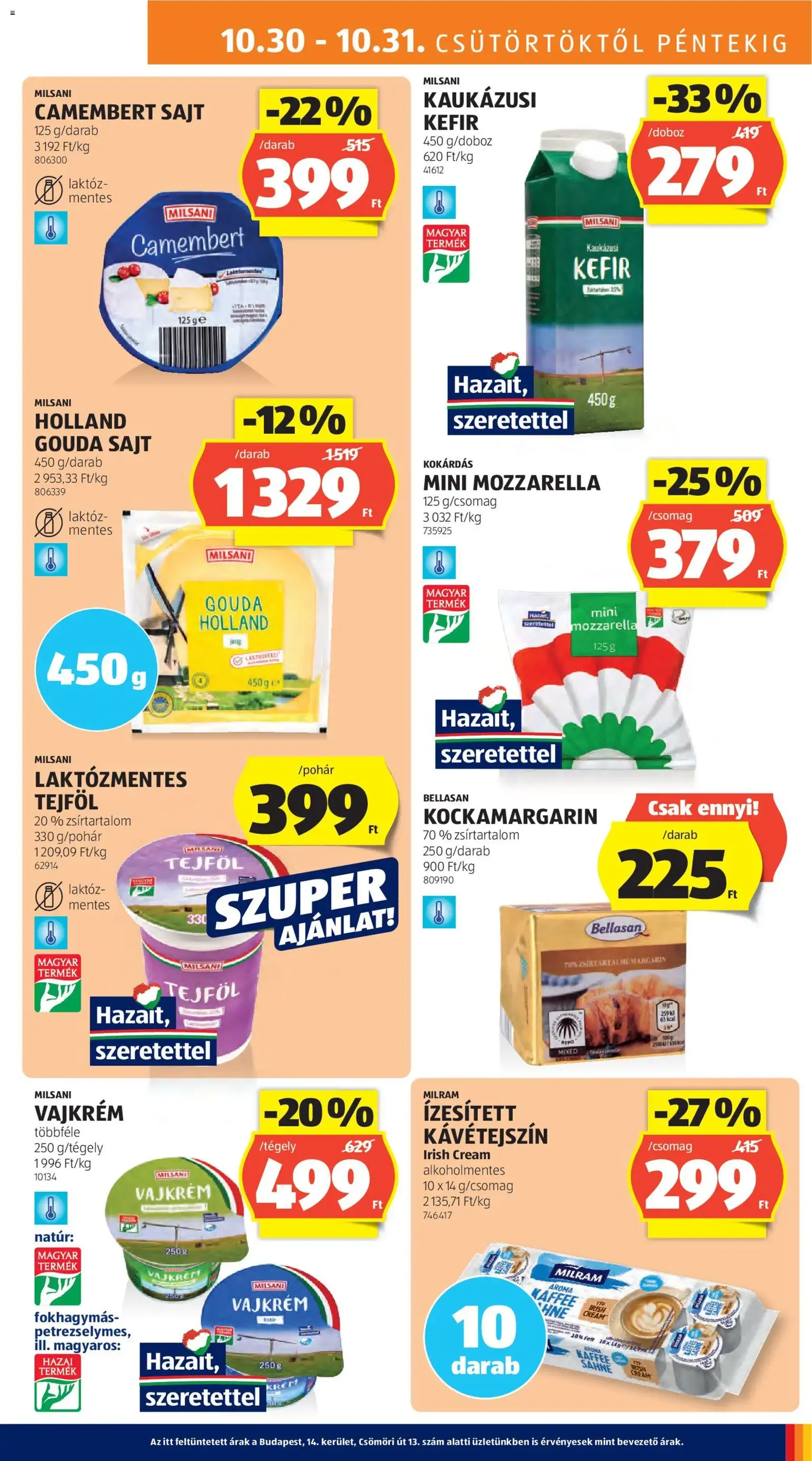 Aldi Akciós újság - 2025.10.30. érvényes szórólap 11 oldal 55 oldalból Aldi Akciós újság - 2025.10.30. érvényes szórólap 11 oldal 55 oldalból