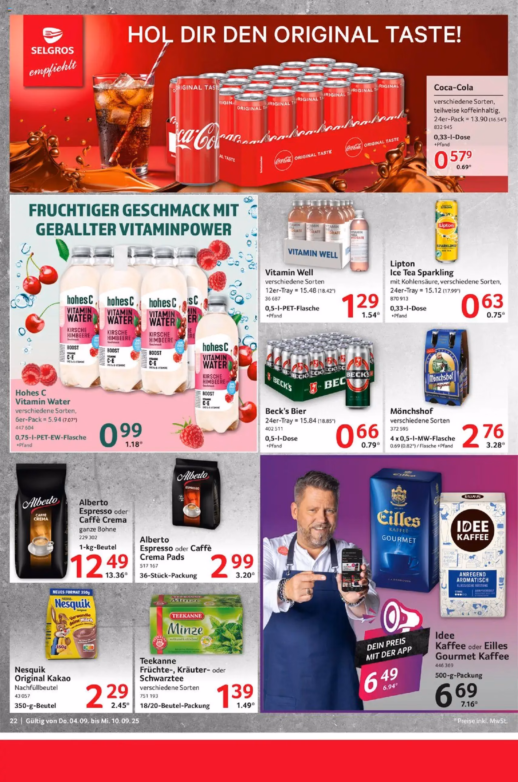 Selgros Prospekt - Gültiger Prospekt ab 04.09.2025, Seite 22 von insgesamt 36 Selgros Prospekt - Gültiger Prospekt ab 04.09.2025, Seite 22 von insgesamt 36