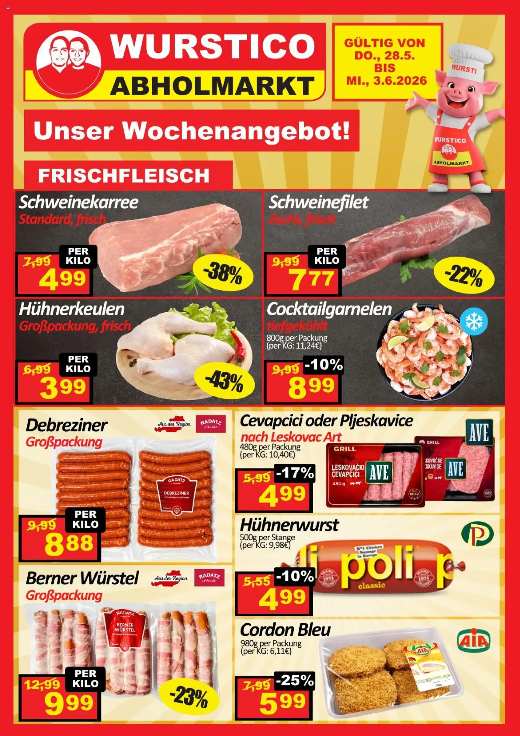 Wurstico Abholmarkt Flugblatt - Gültiger Prospekt ab 05.06.2026, Seite 5 von insgesamt 8