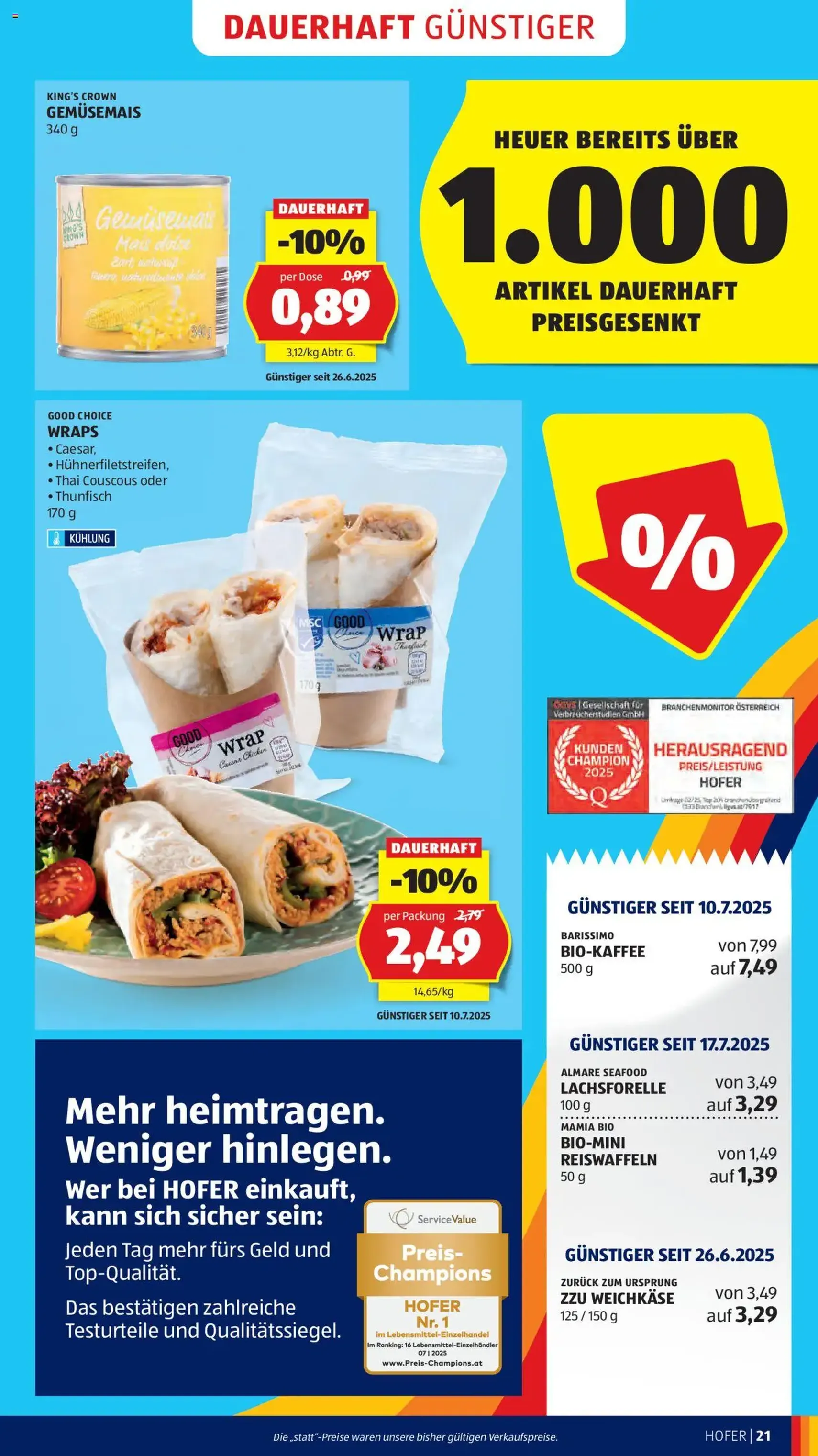 Hofer Flugblatt - Gültiger Prospekt ab 05.09.2025, Seite 23 von insgesamt 45 Hofer Flugblatt - Gültiger Prospekt ab 05.09.2025, Seite 23 von insgesamt 45