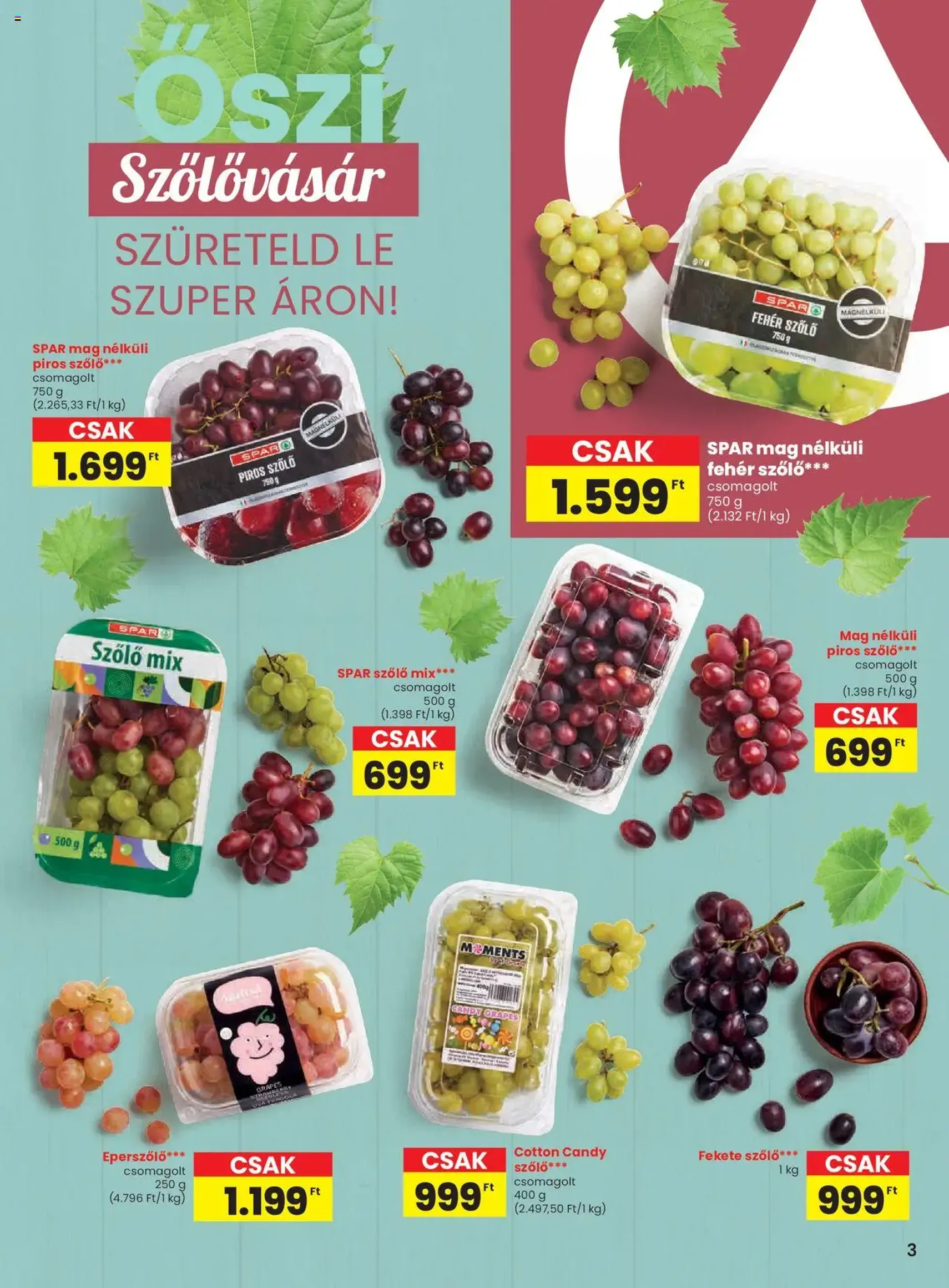 Spar Akciós újság - 2025.09.11. érvényes szórólap 3 oldal 20 oldalból Spar Akciós újság - 2025.09.11. érvényes szórólap 3 oldal 20 oldalból