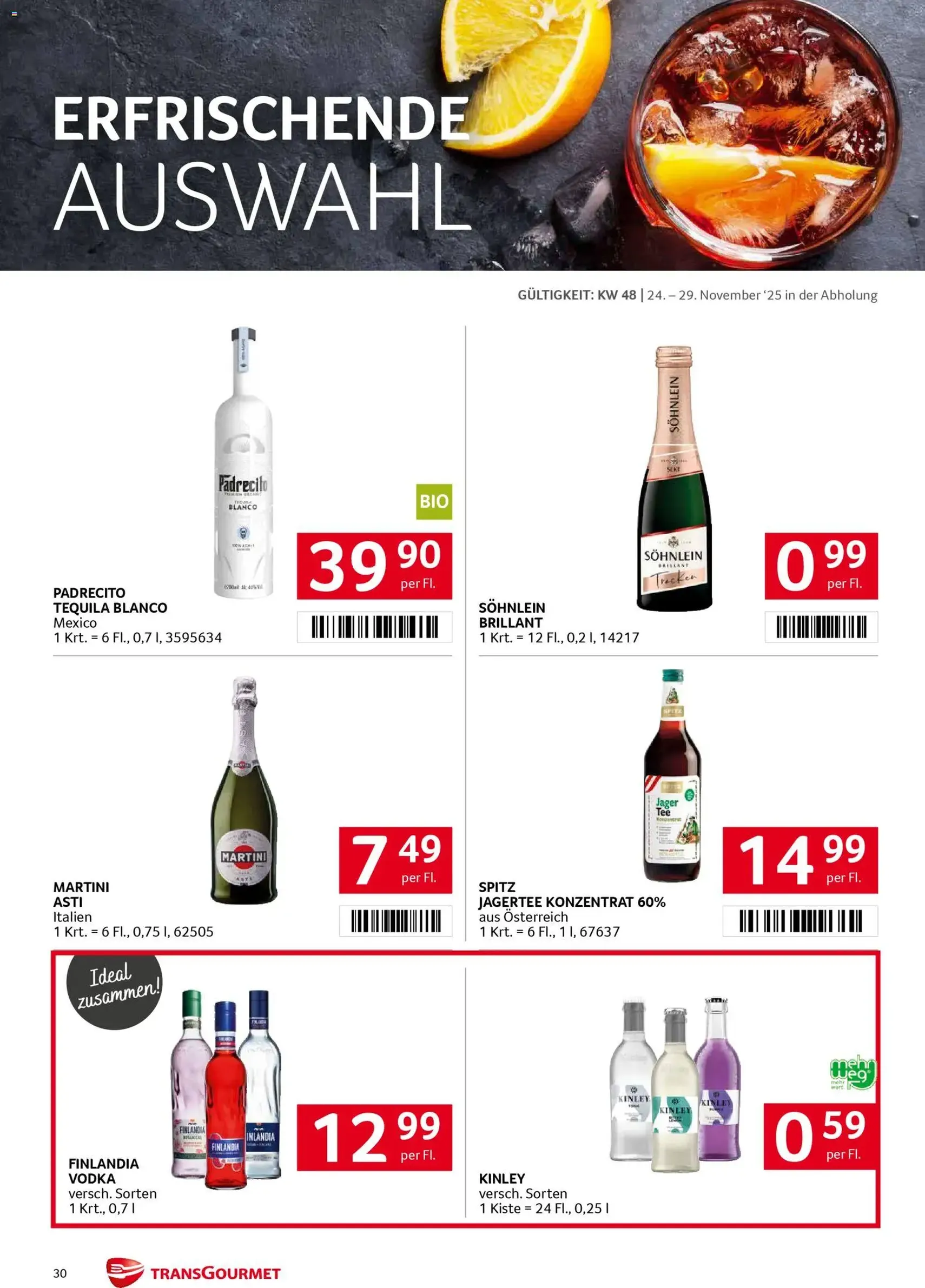 Transgourmet Flugblatt - Gültiger Prospekt ab 24.11.2025, Seite 30 von insgesamt 32
