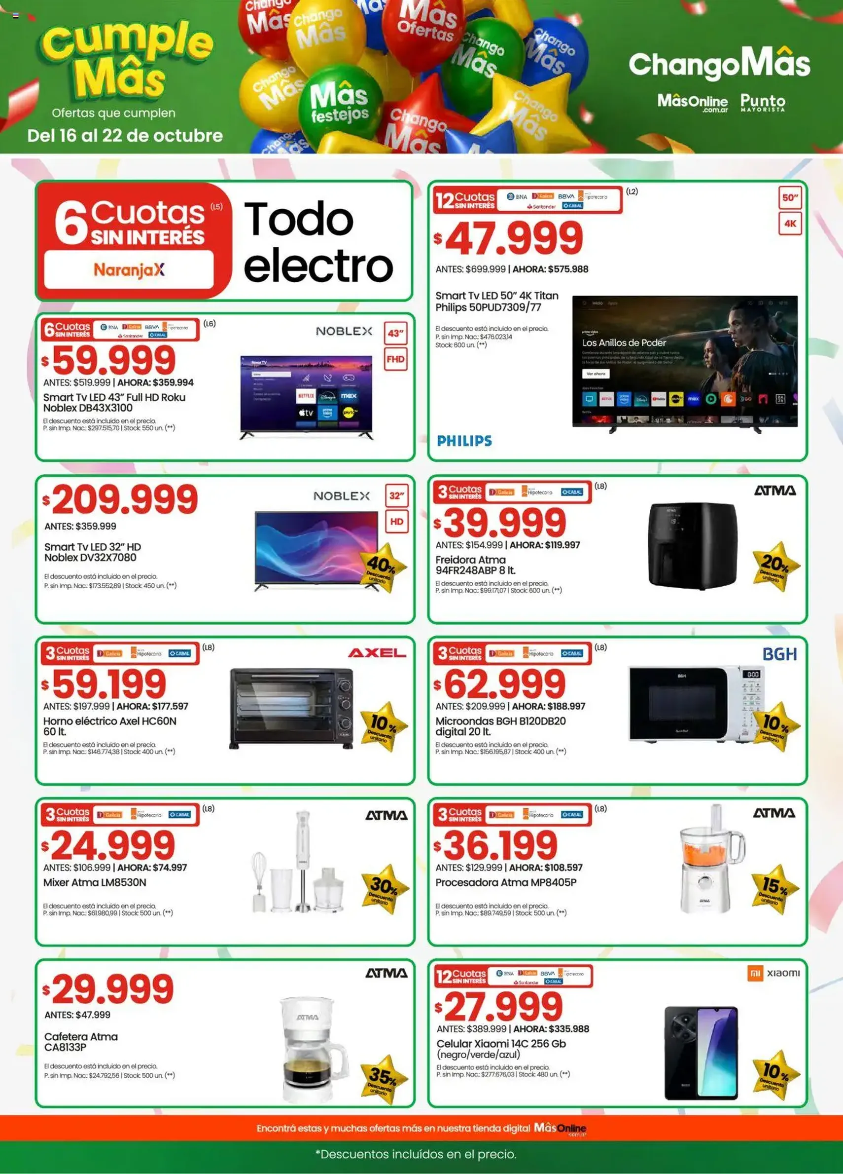 Changomas ofertas - folleto válido desde 16/10/2025 página 12 de 17 Changomas ofertas - folleto válido desde 16/10/2025 página 12 de 17