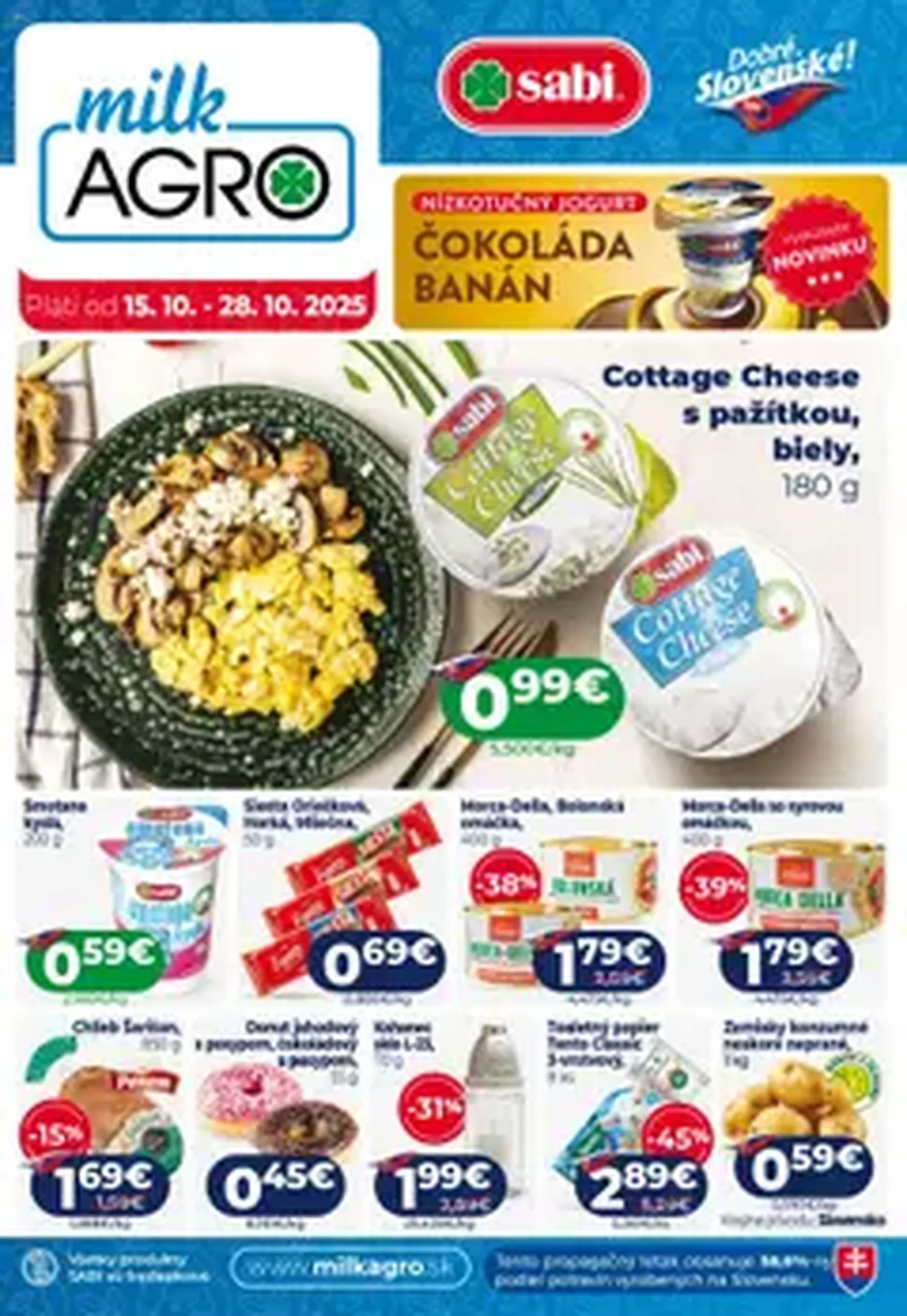 Milk Agro leták - platný leták od 15.10.2025 strana 1 z 1