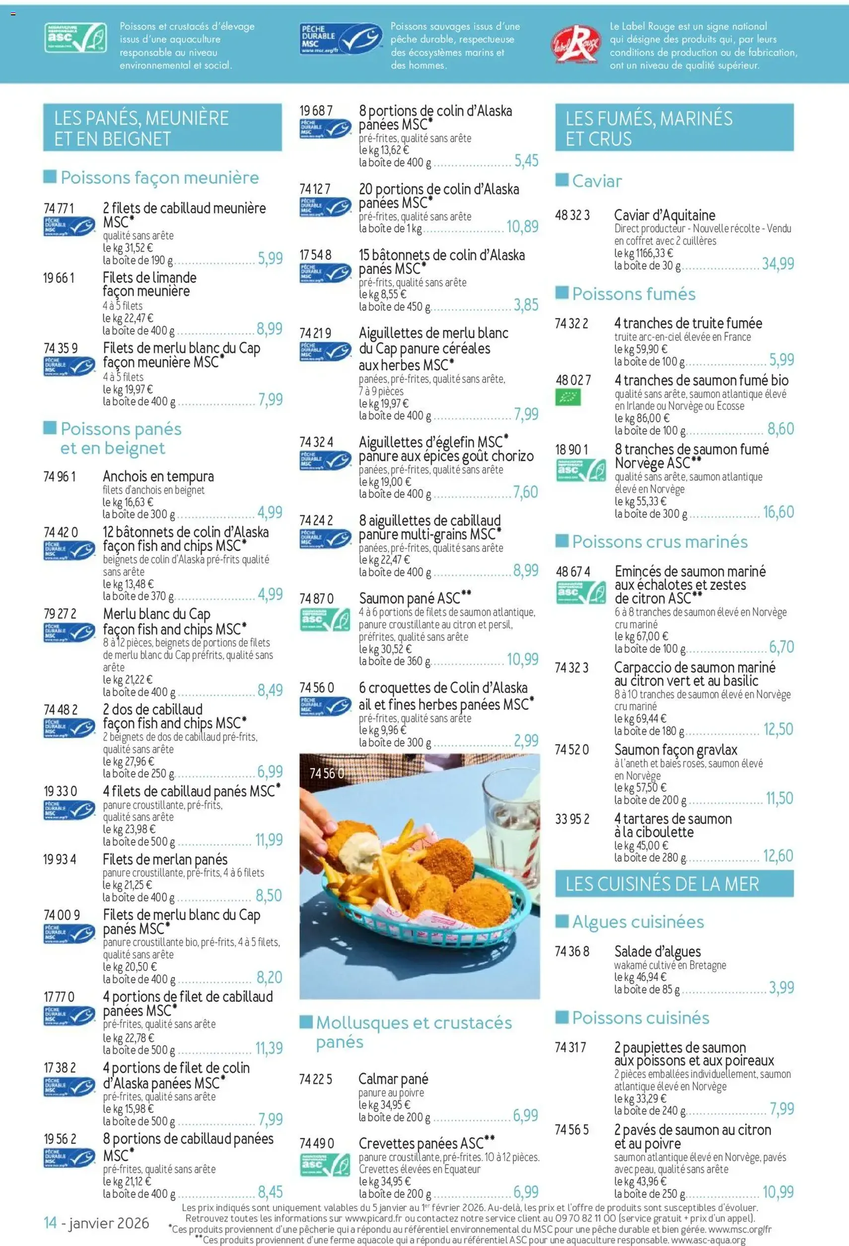 Picard catalogue - brochure valable à partir du 05/01/2026, page 14 sur 36