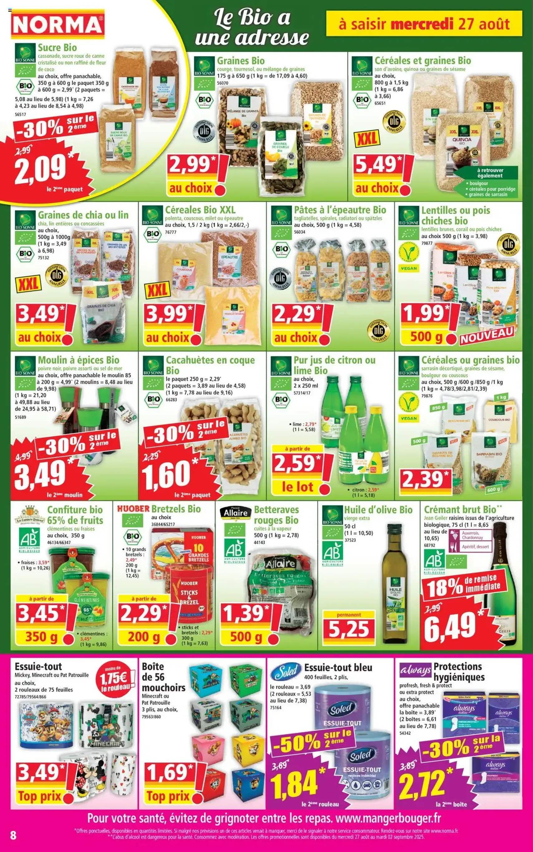 Norma catalogue - brochure valable à partir du 27/08/2025, page 8 sur 12