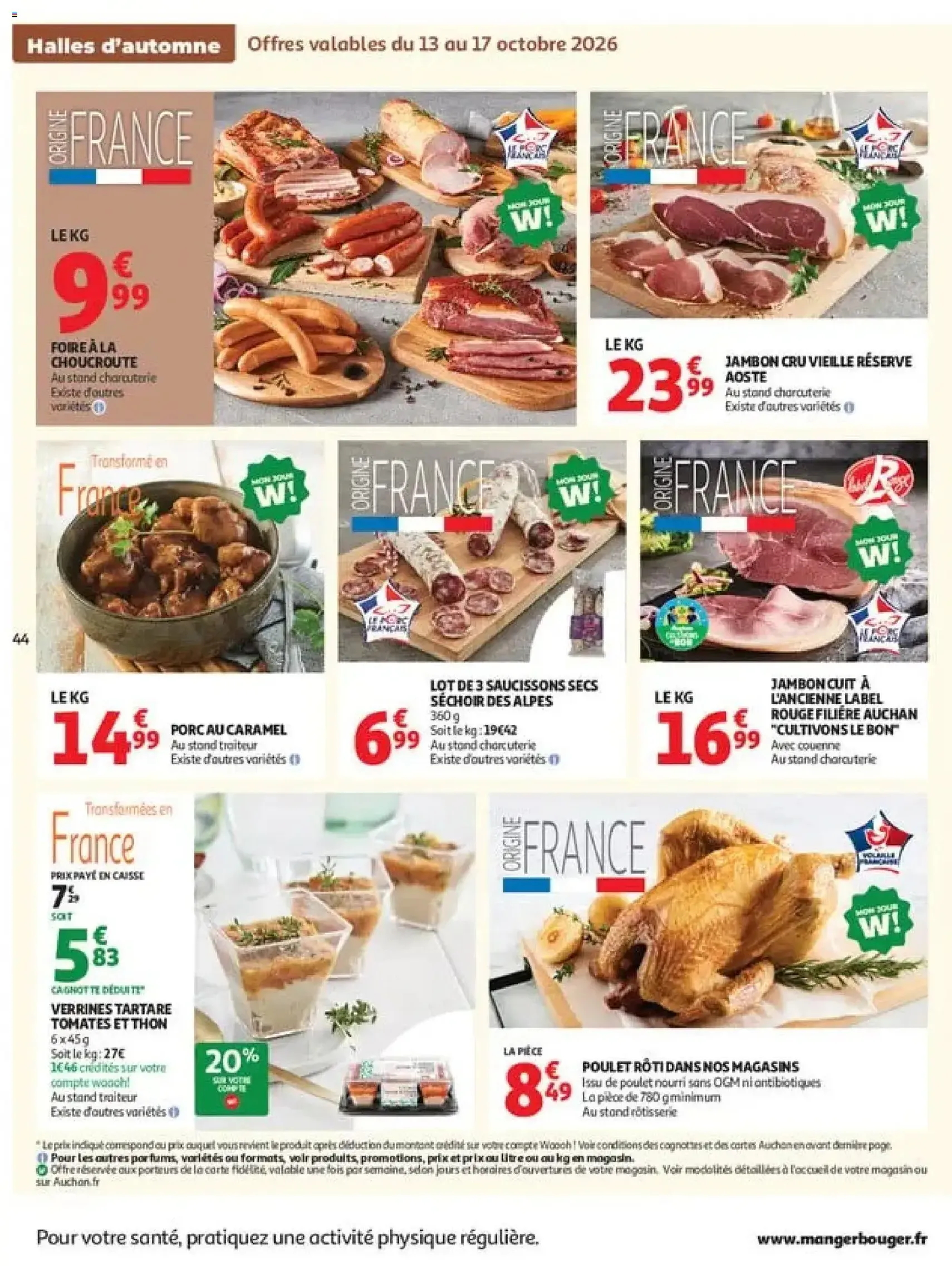 Auchan catalogue - brochure valable à partir du 13/10/2026, page 44 sur 68