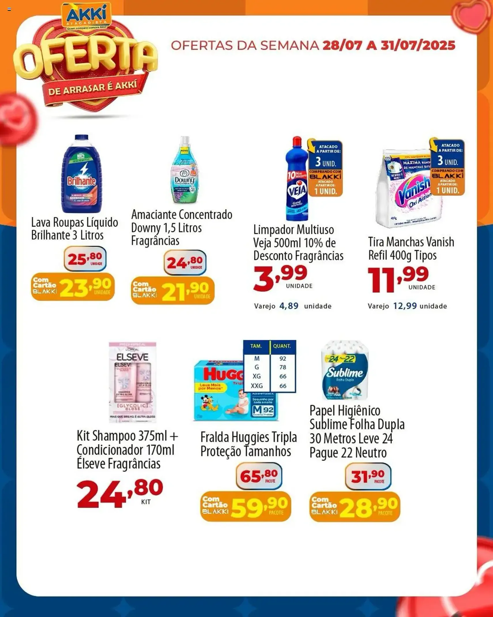 Akki Atacadista - Ofertas da semana - folheto válido a partir de 28/07/2025 página 1 de 6 Akki Atacadista - Ofertas da semana - folheto válido a partir de 28/07/2025 página 1 de 6