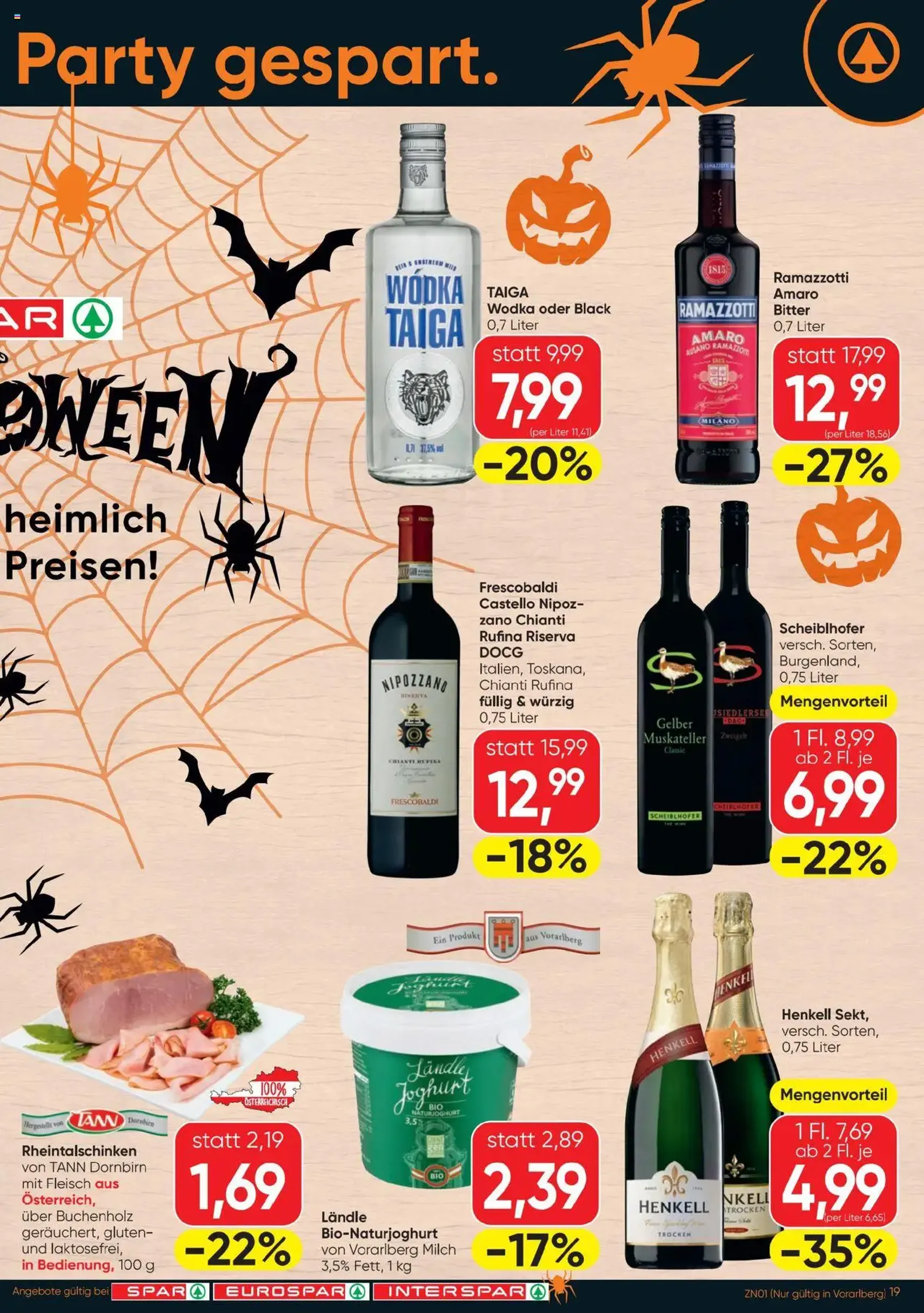 Spar Flugblatt - Gültiger Prospekt ab 09.10.2025, Seite 19 von insgesamt 24